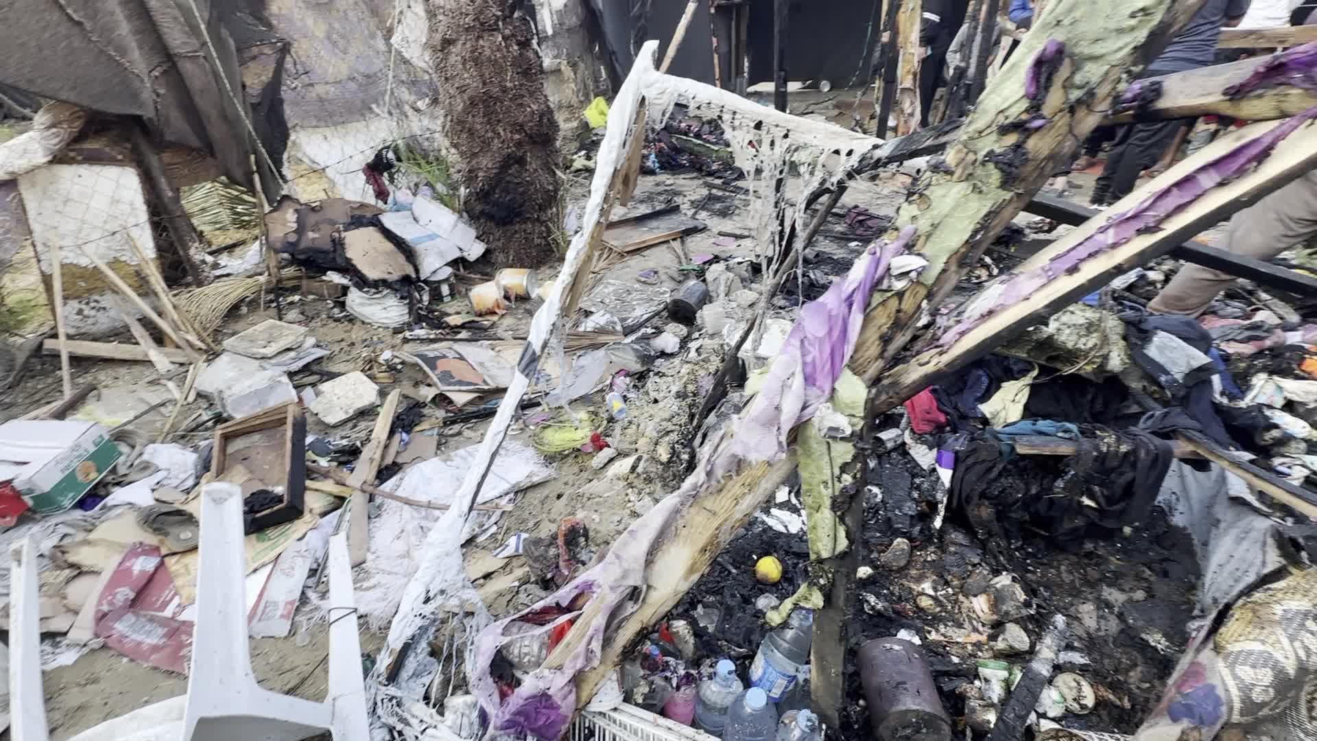 Aftermath Of Israeli Airstrike In Gaza, Palestine