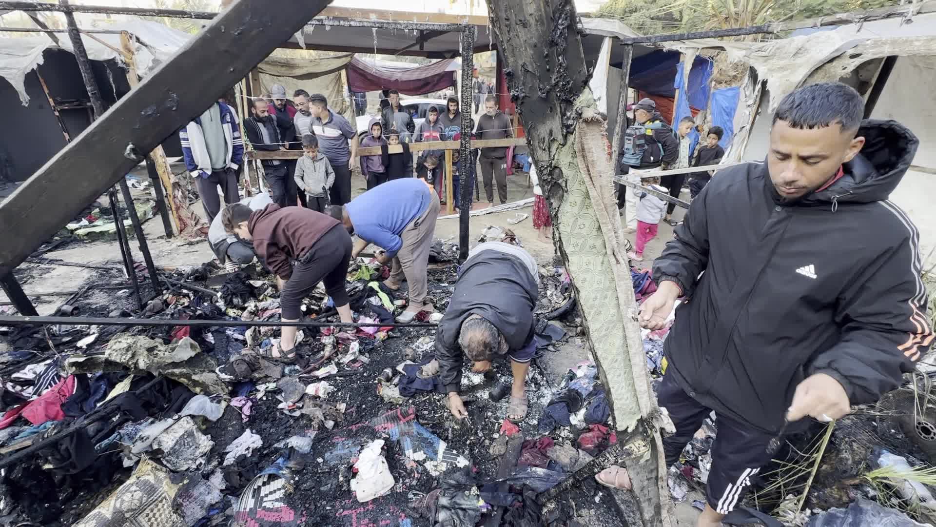 Aftermath Of Israeli Airstrike In Gaza, Palestine