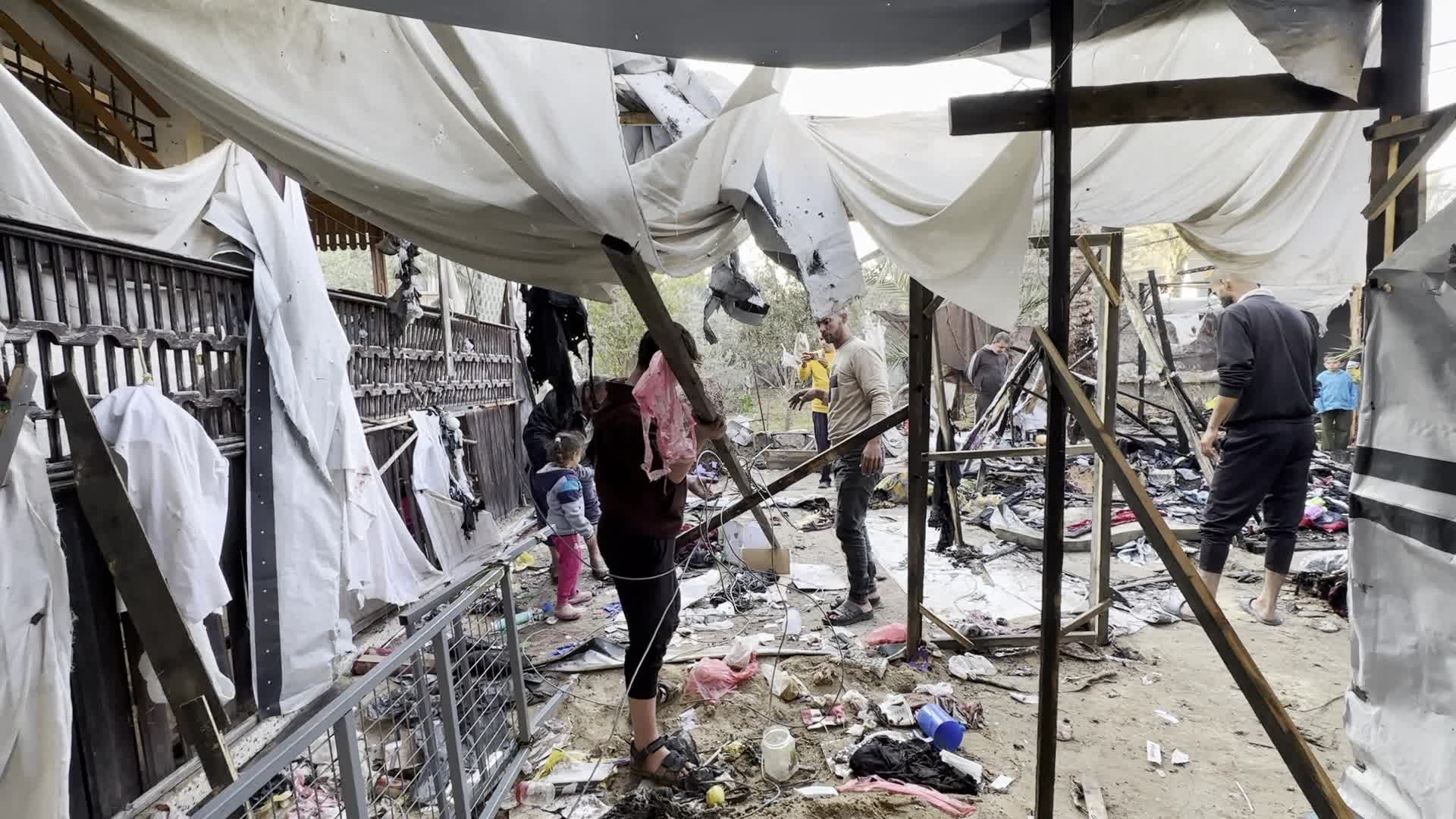 Aftermath Of Israeli Airstrike In Gaza, Palestine