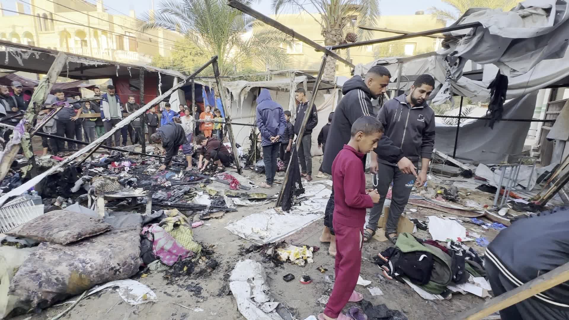 Aftermath Of Israeli Airstrike In Gaza, Palestine