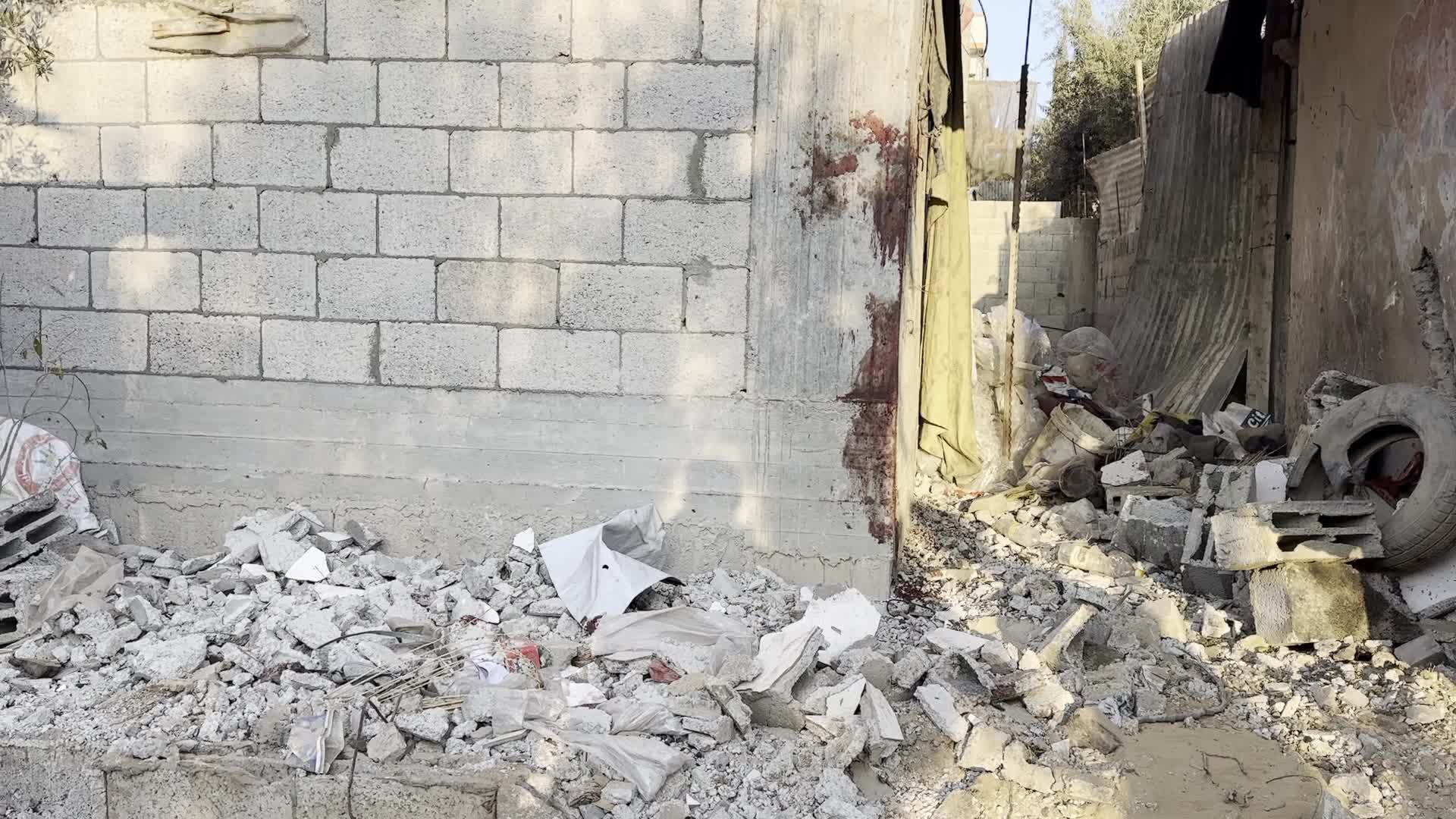 Israeli Airstrike In Tents Camp In Gaza, Palestine