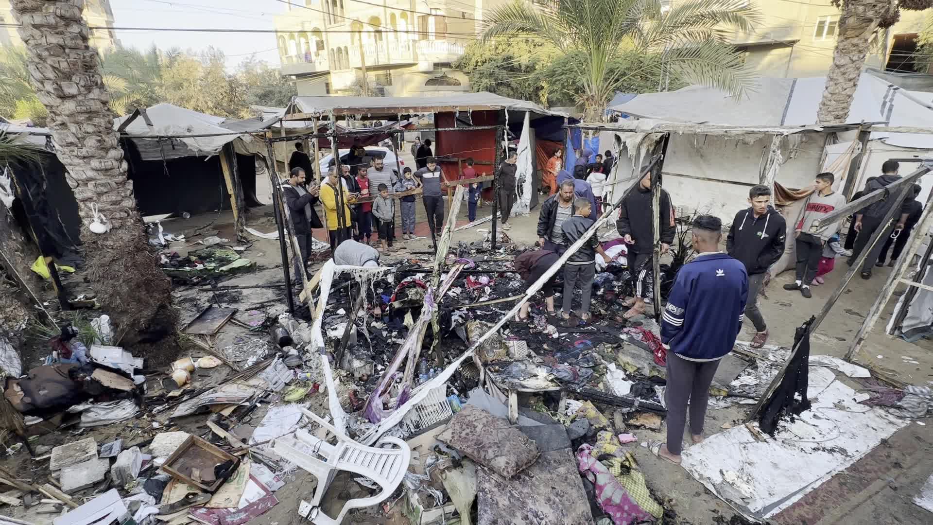 Aftermath Of Israeli Airstrike In Gaza, Palestine
