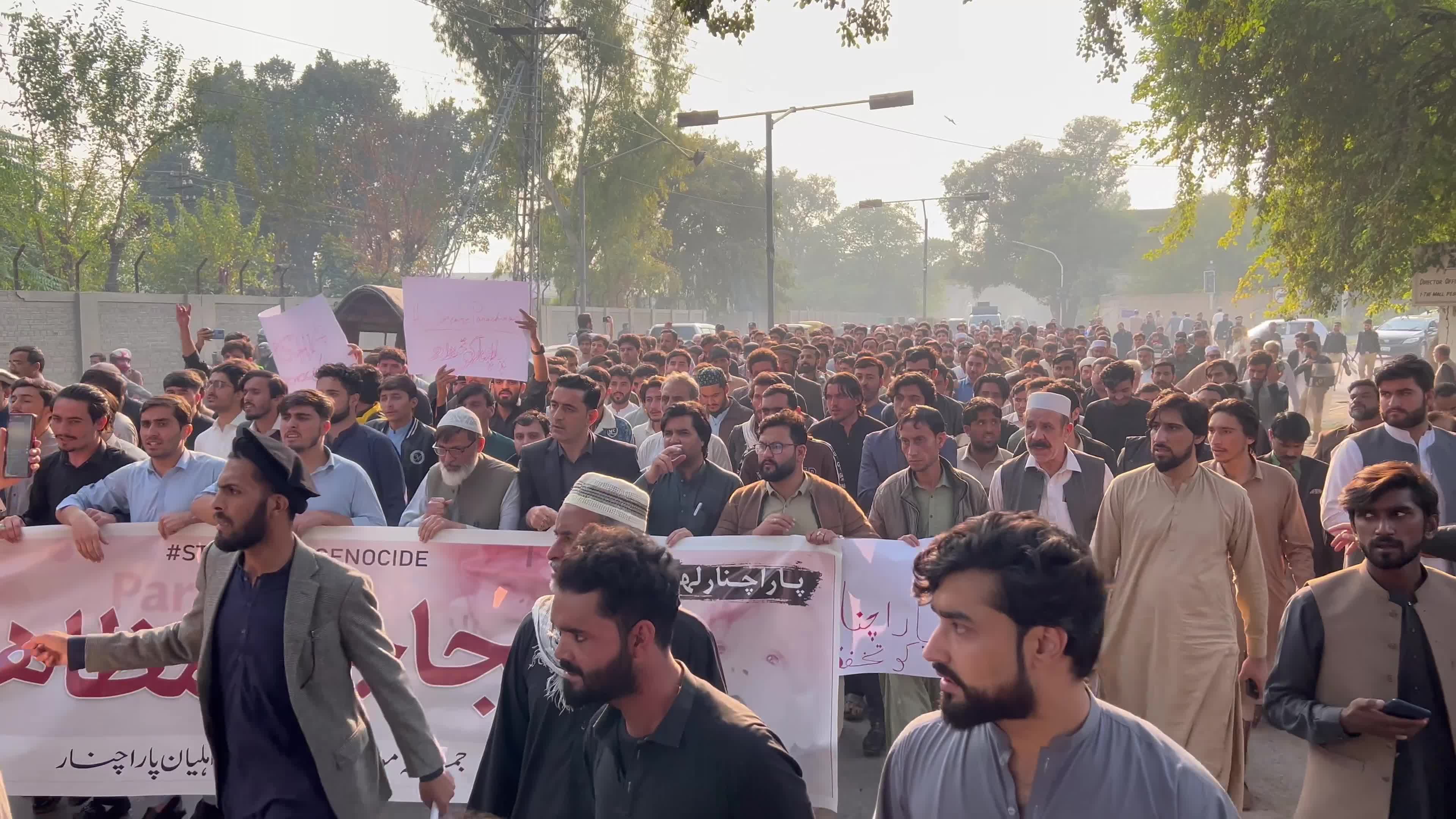Shiite Muslims protest against attack on passenger vehicles that killed at least 40

