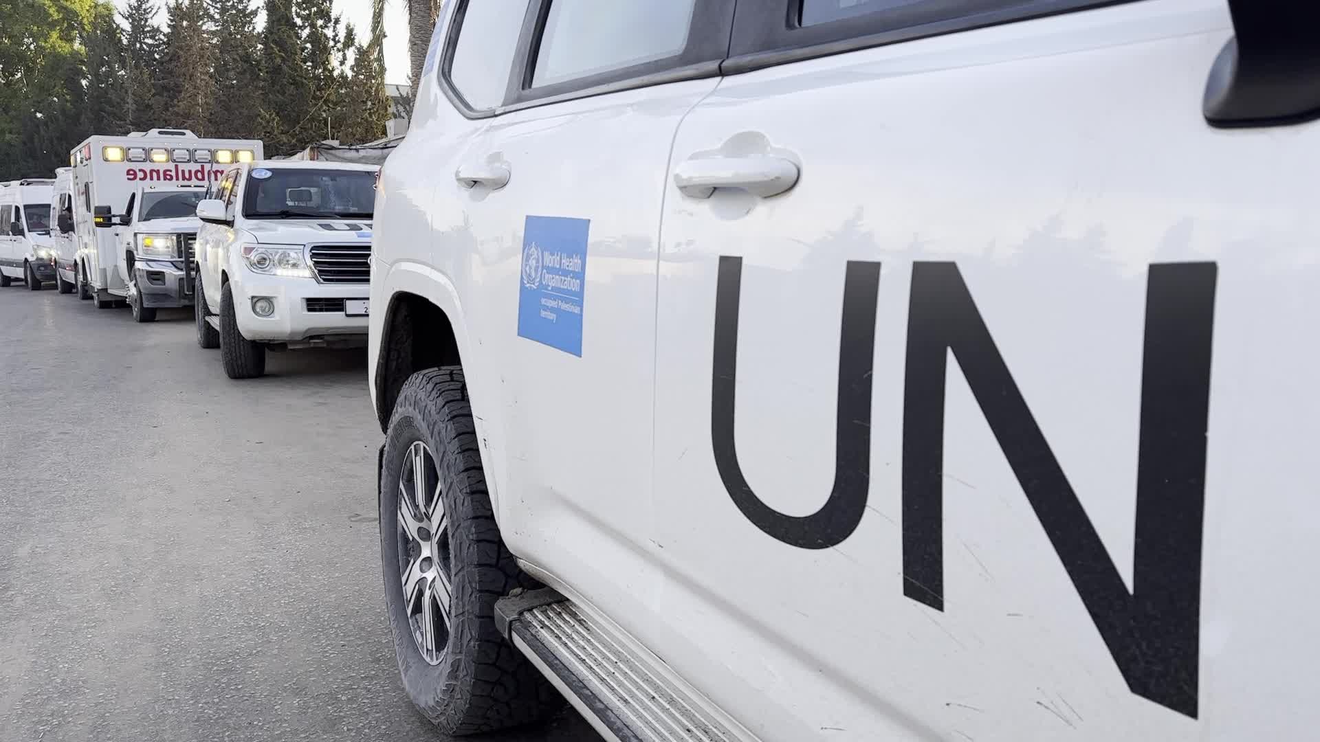 WHO and Red Crescent Convoy Evacuates Patients from Gaza's Khan Yunis Amid Conflict