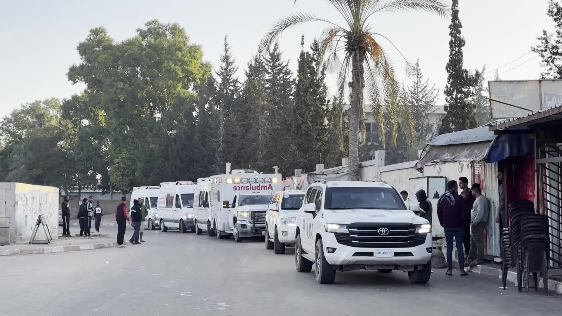 WHO and Red Crescent Convoy Evacuates Patients from Gaza's Khan Yunis Amid Conflict