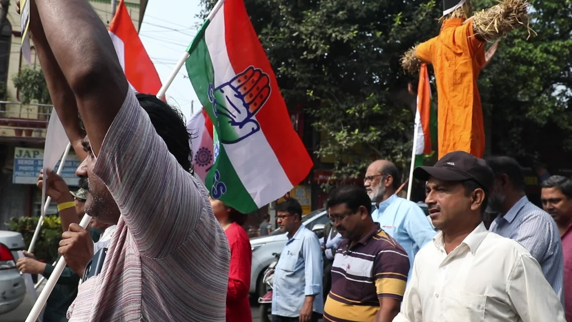 Indian Business Tycoon's Adani Protest In Kolkata, India