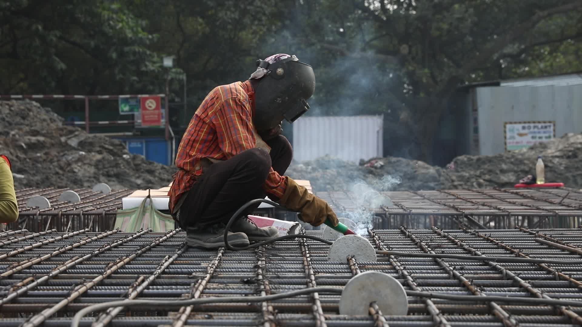 Victoria Metro Construction In Kolkata, India 