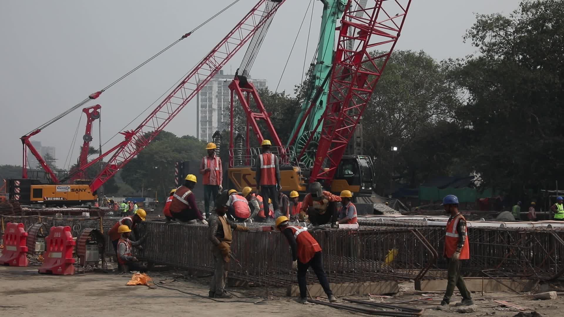 Victoria Metro Construction In Kolkata, India 