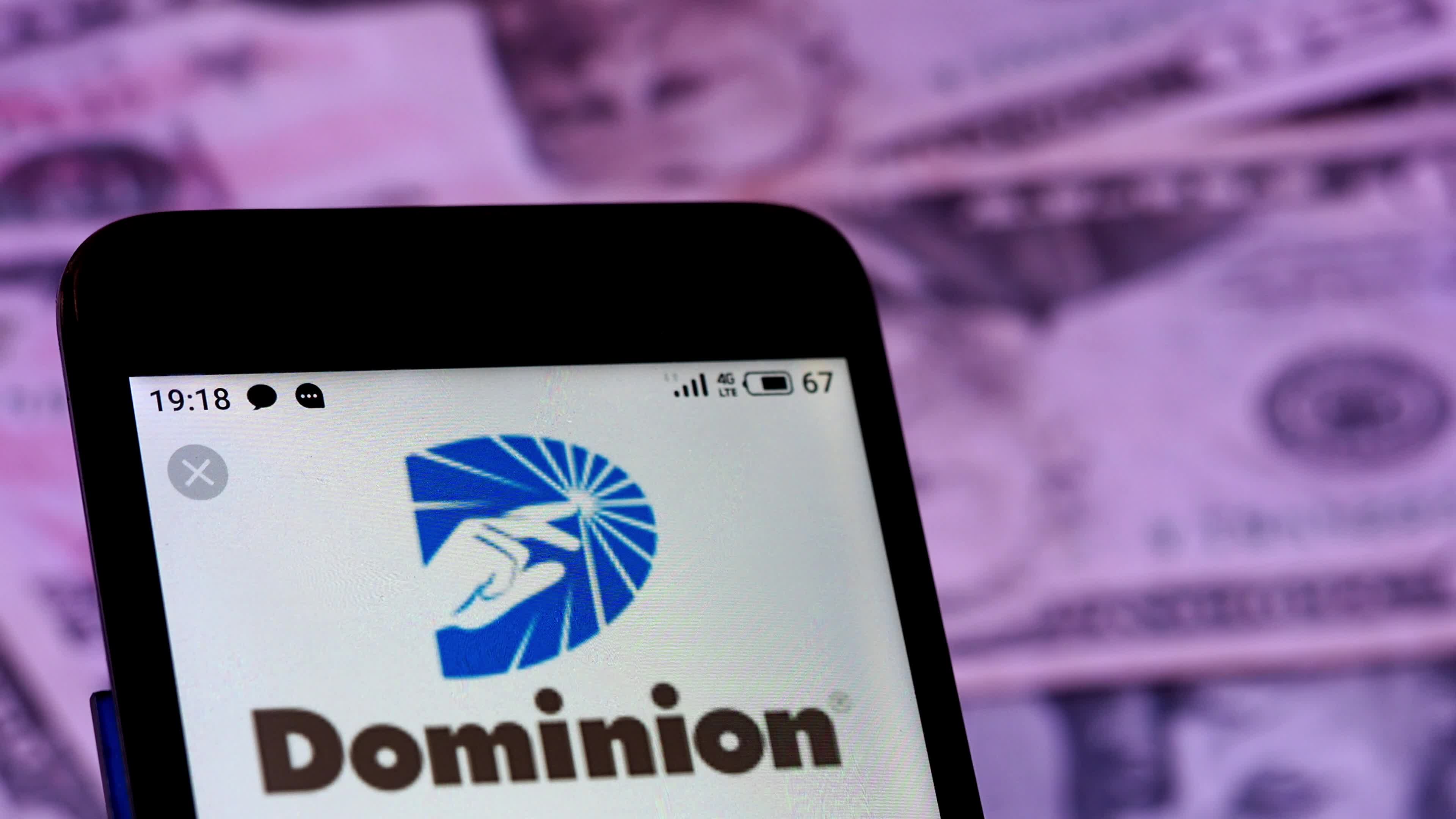 Video illustration the logo of Dominion Resources