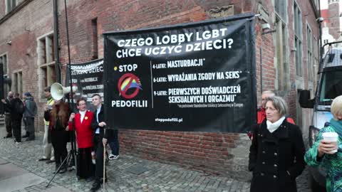 Protest To Support New Law Criminalizing Sex Education In Gdansk