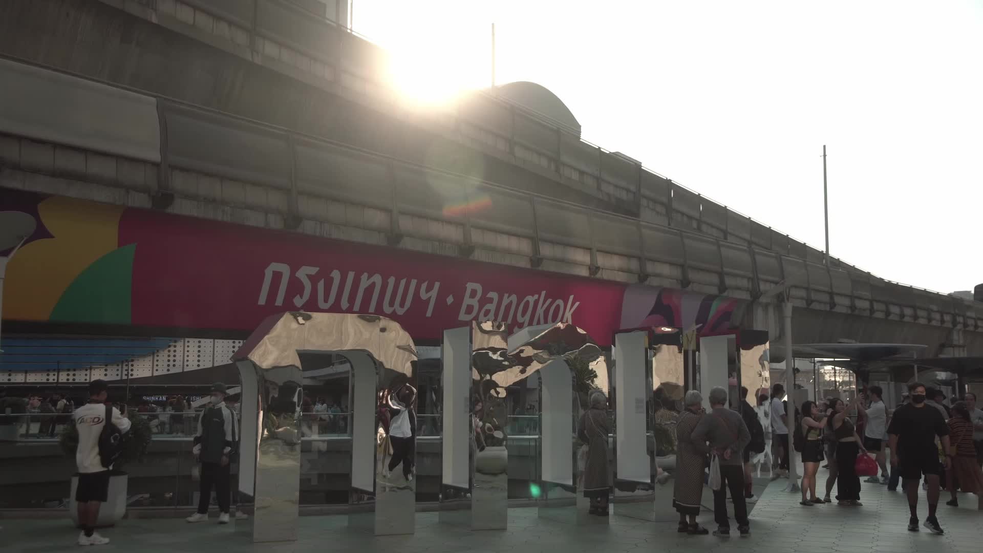 High-season tourism in Bangkok, Thailand.