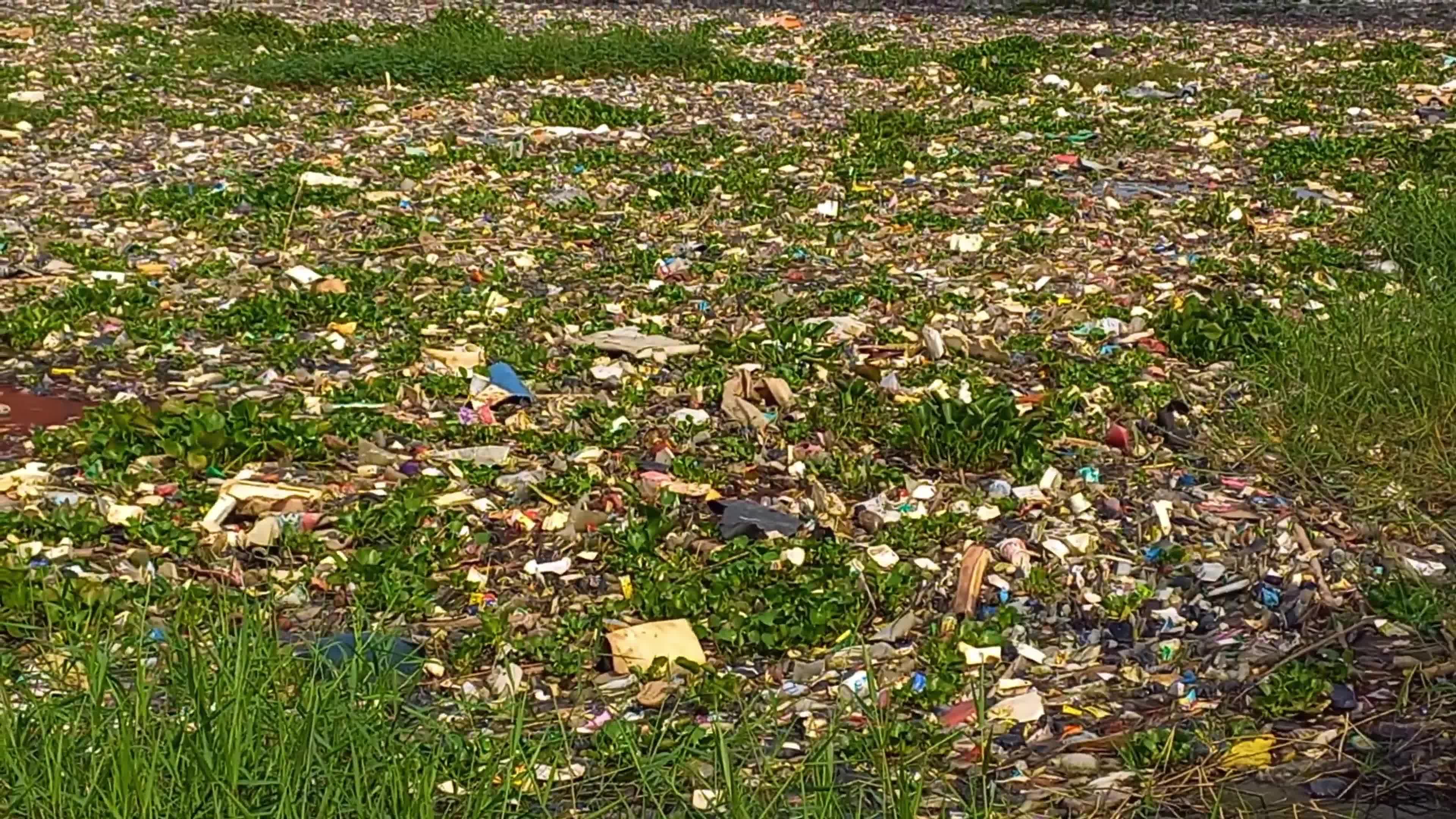 Plastic Waste In Polluted Citarum River West Java