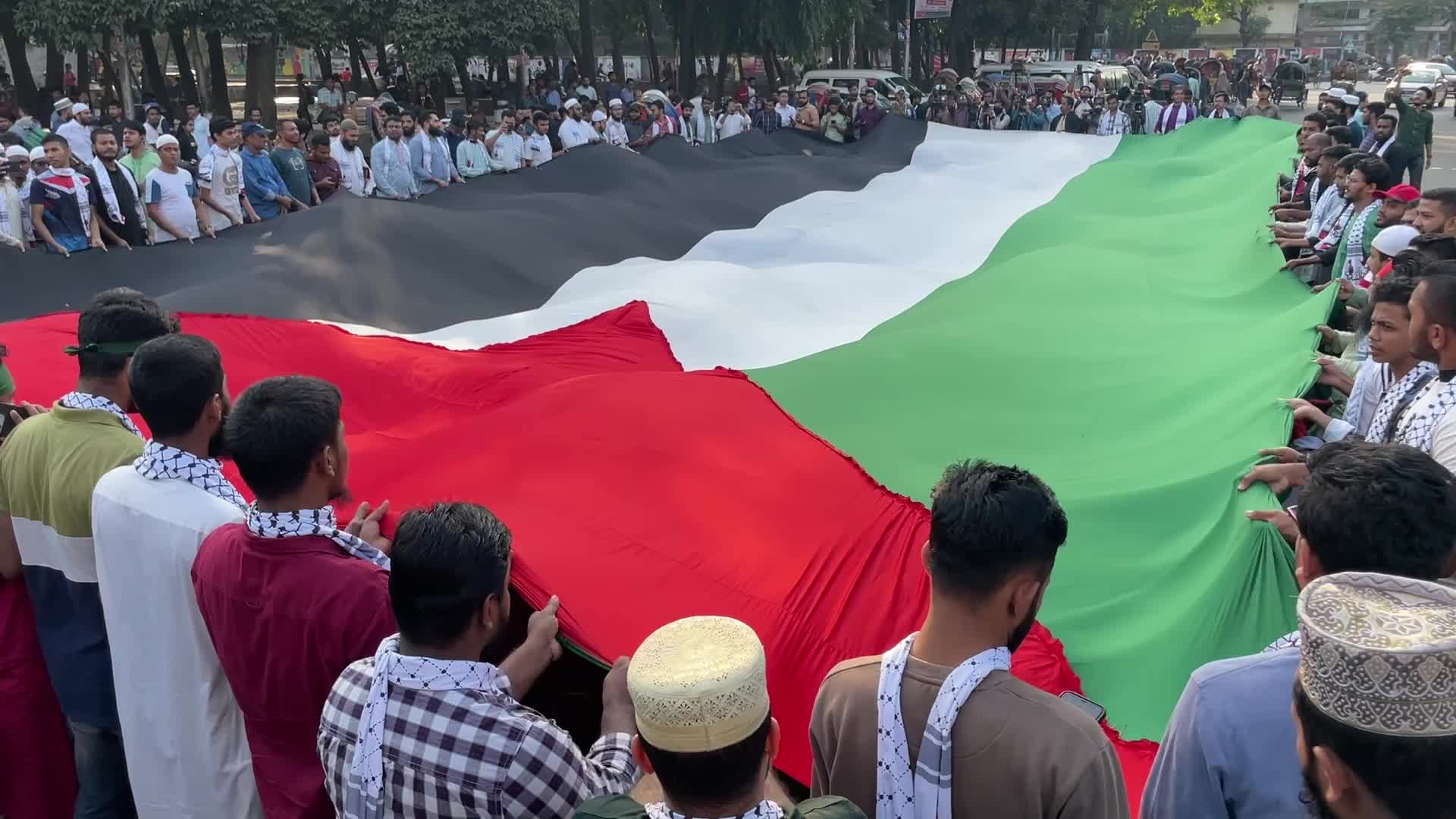 March For Palestine In Dhaka