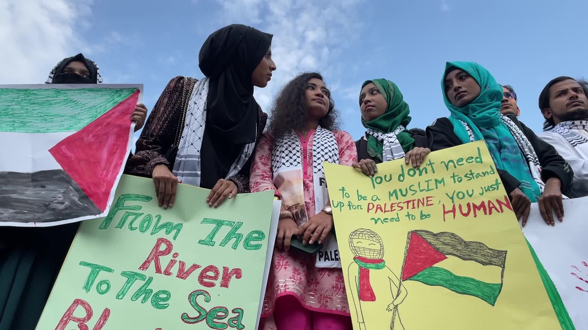 March For Palestine In Dhaka