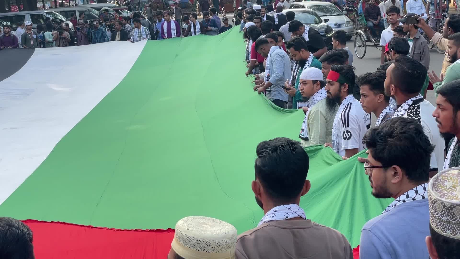 March For Palestine In Dhaka