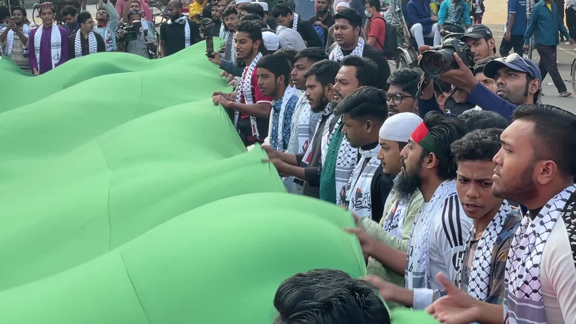 March For Palestine In Dhaka