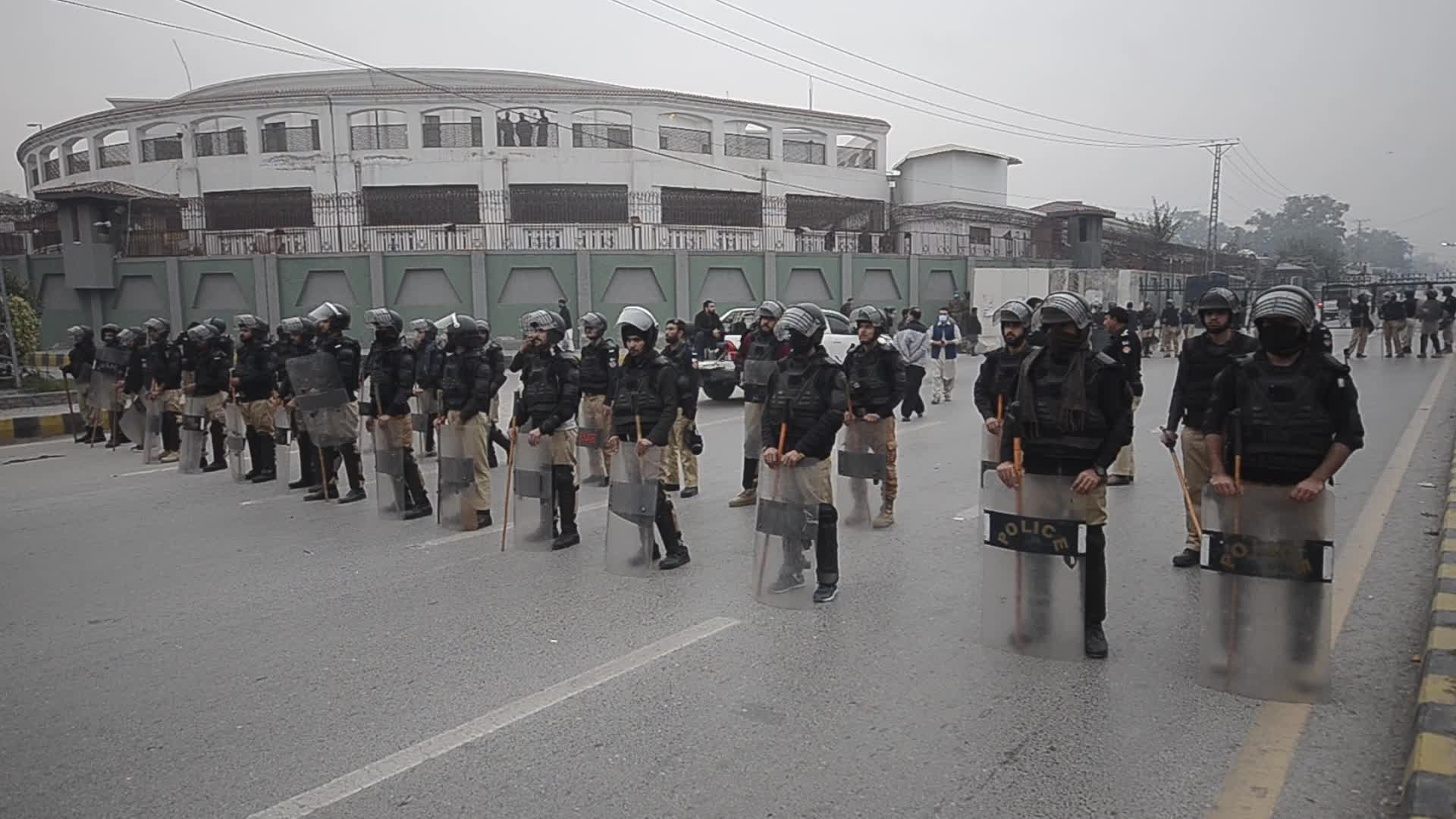PTI party supporters hold funeral prayer for party workers allegedly killed during protest 
