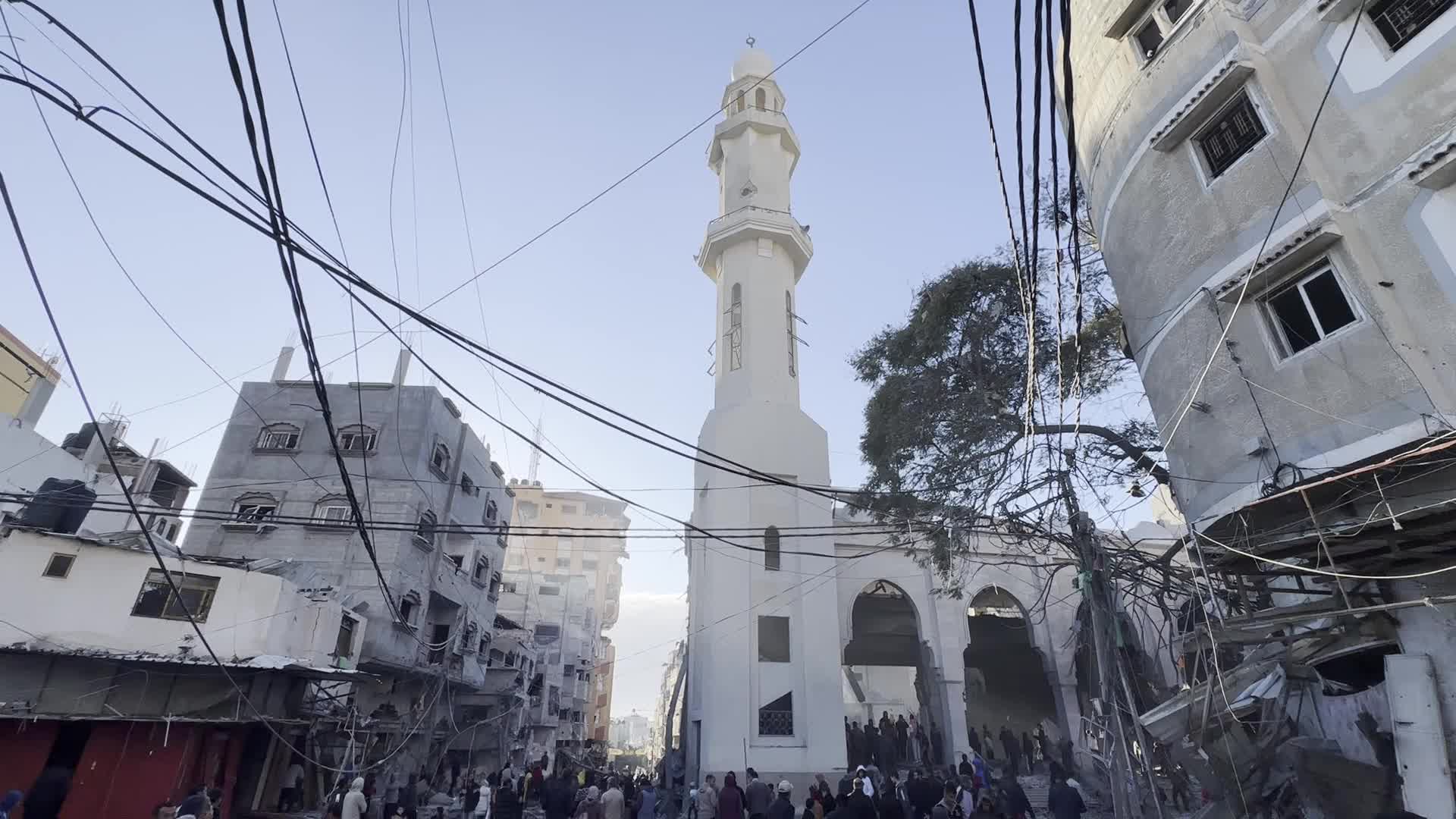 Aftermath of Israeli Airstrike in Gaza, Palestine