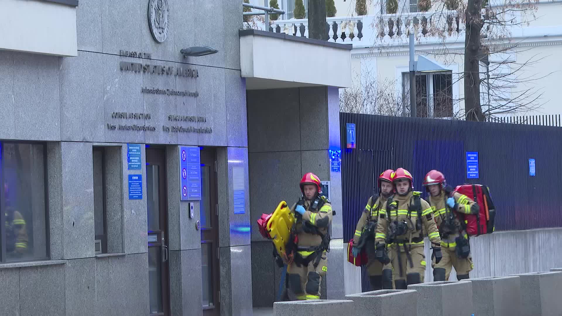 POLAND: emergency drills - explosion at US embassy