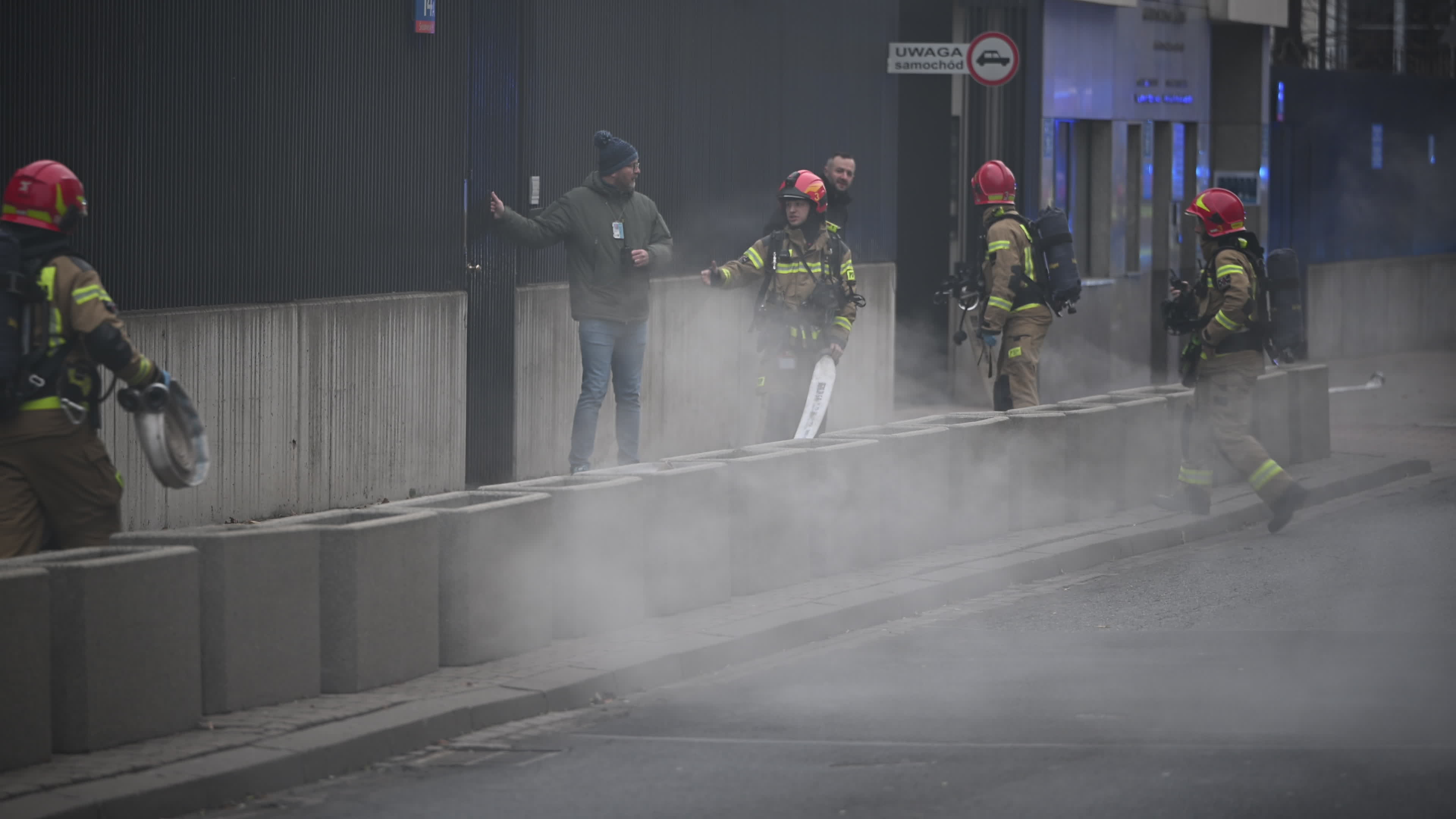US Embassy Emergency Drill in Warsaw