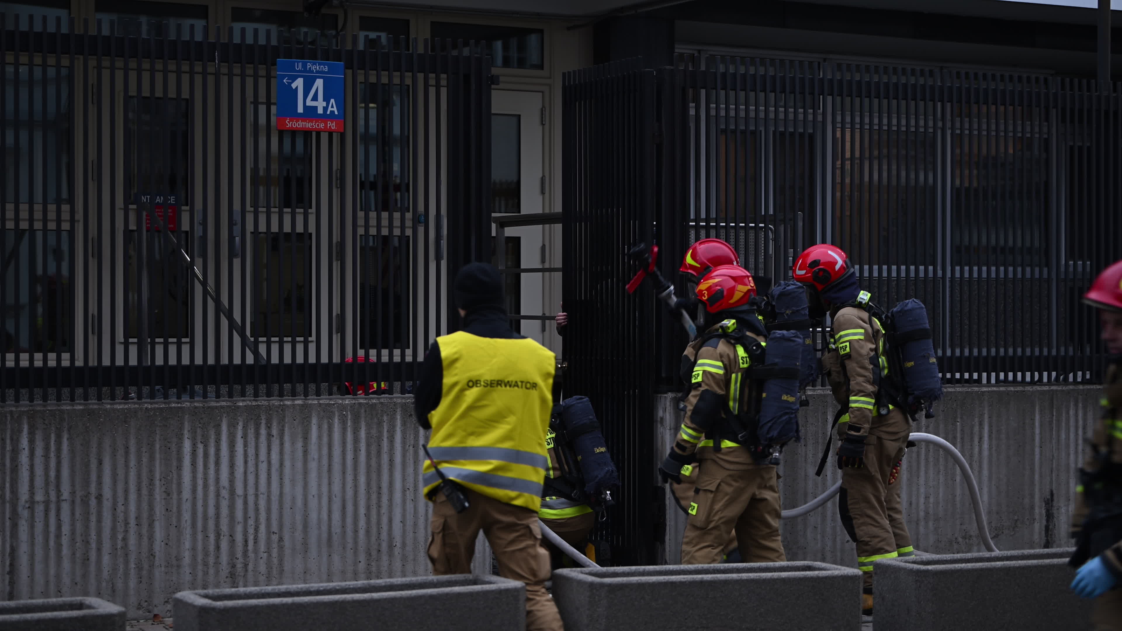 US Embassy Emergency Drill in Warsaw
