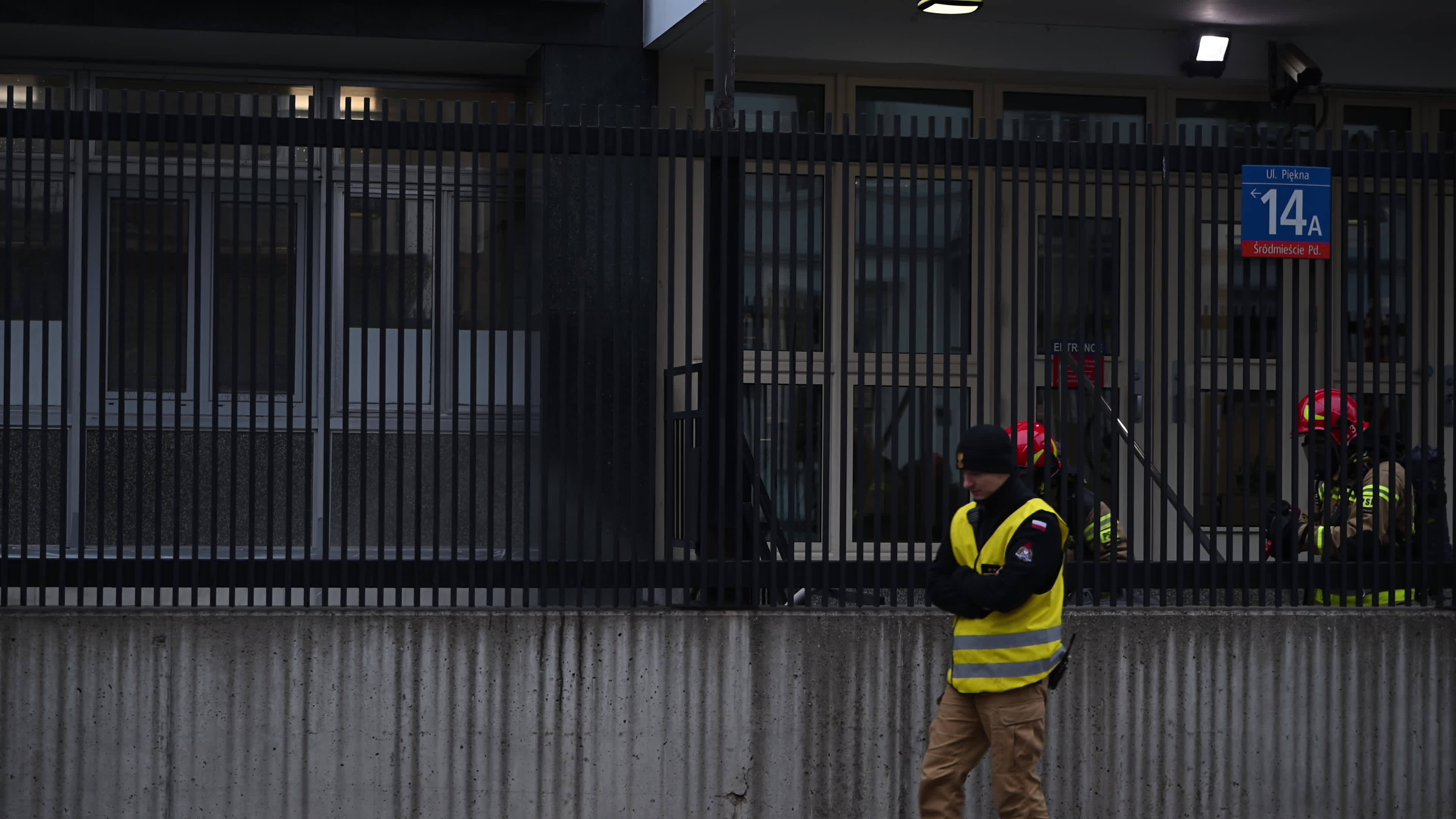 US Embassy Emergency Drill in Warsaw