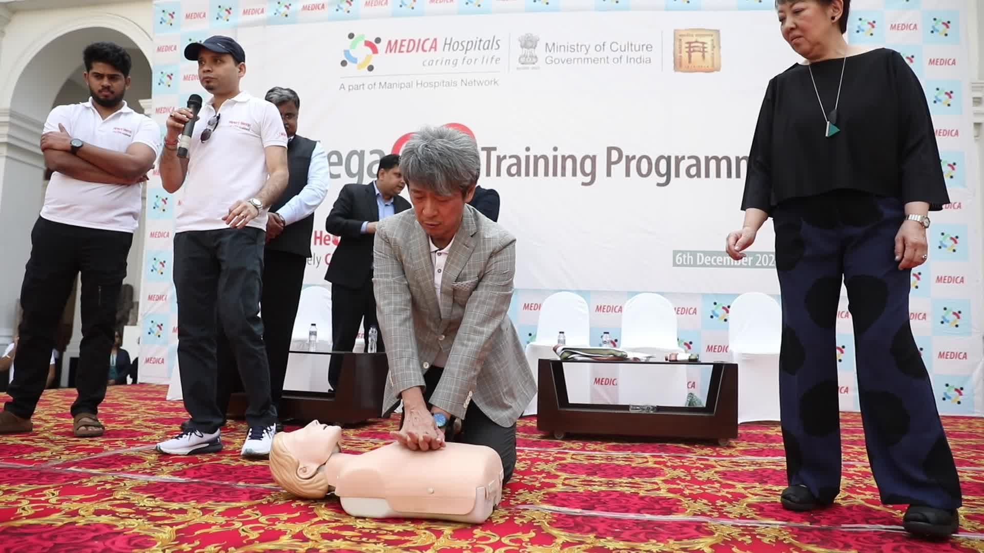 CPR Training In The Indian Museum In, Kolkata