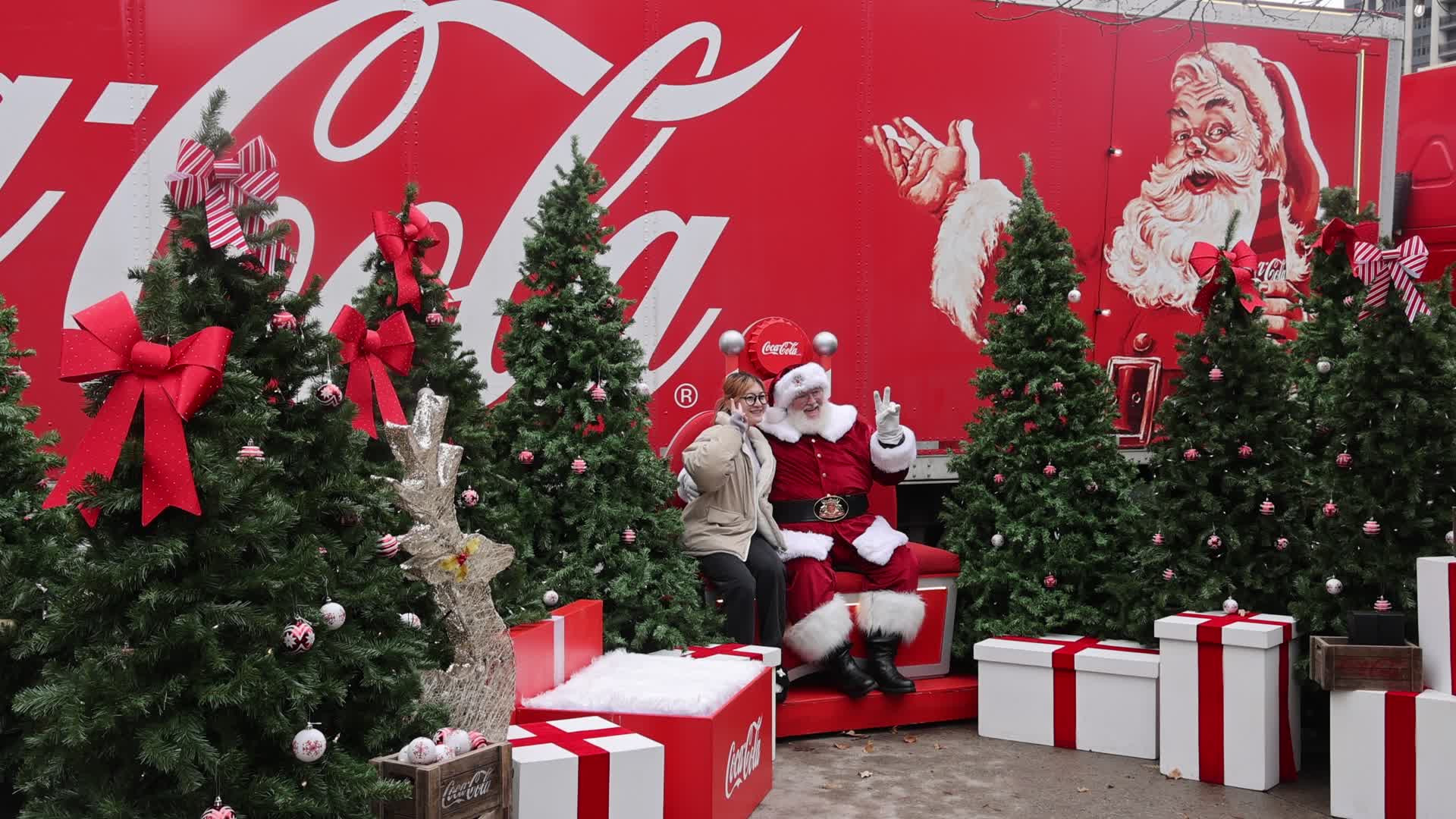 Coca-Cola Holiday Caravan in Toronto, Canada