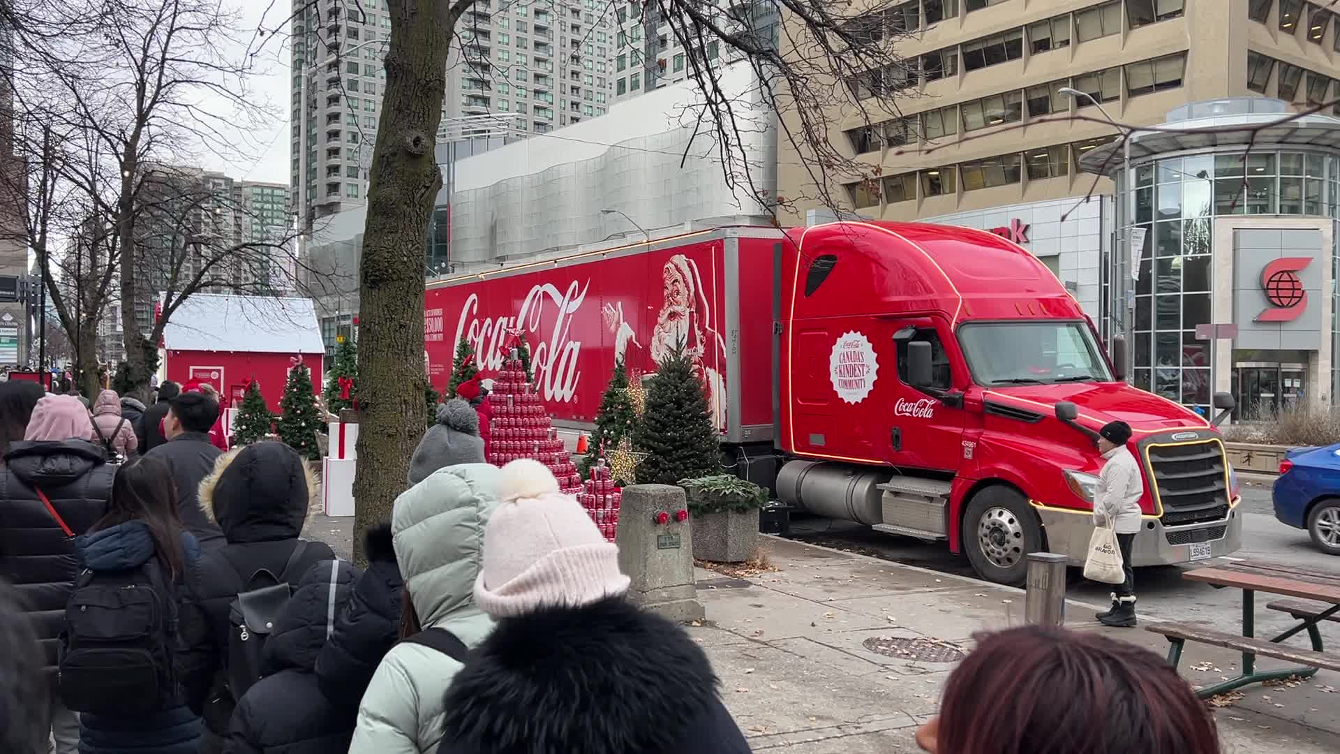 Coca-Cola Holiday Caravan in Toronto, Canada