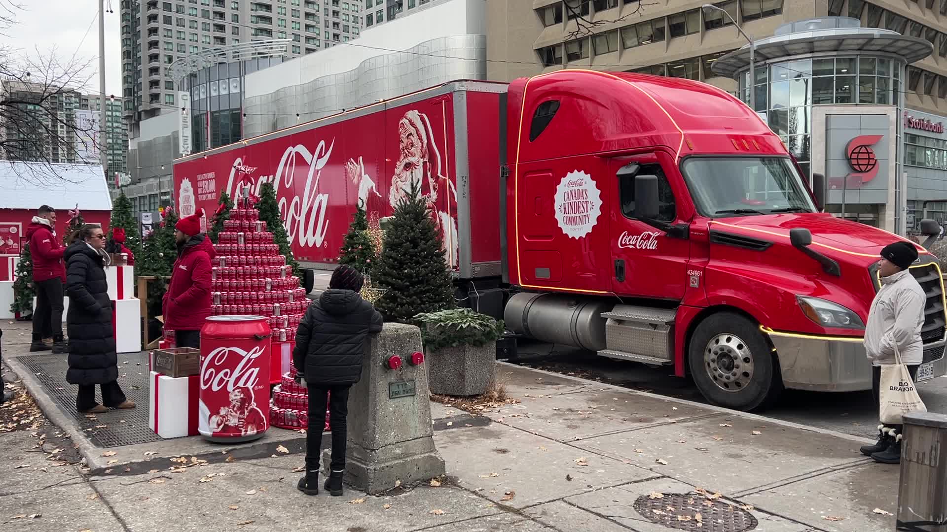 Coca-Cola Holiday Caravan in Toronto, Canada