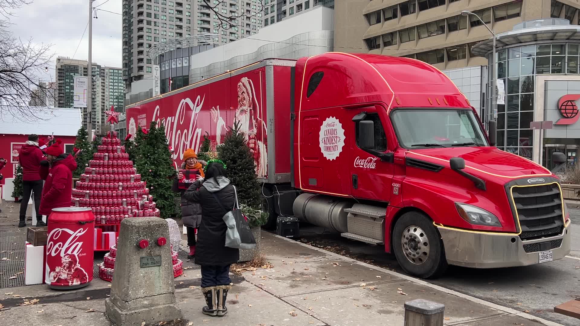 Coca-Cola Holiday Caravan in Toronto, Canada
