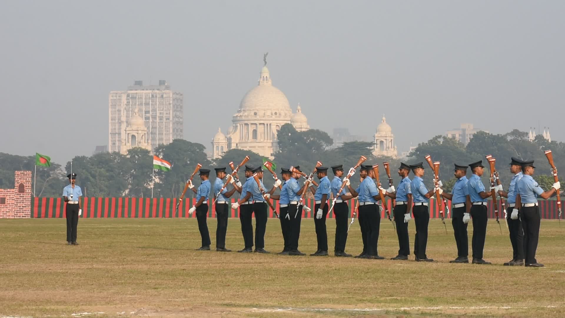 Indian armed forces practice ahead of Vijay Diwas celebration 2024. 