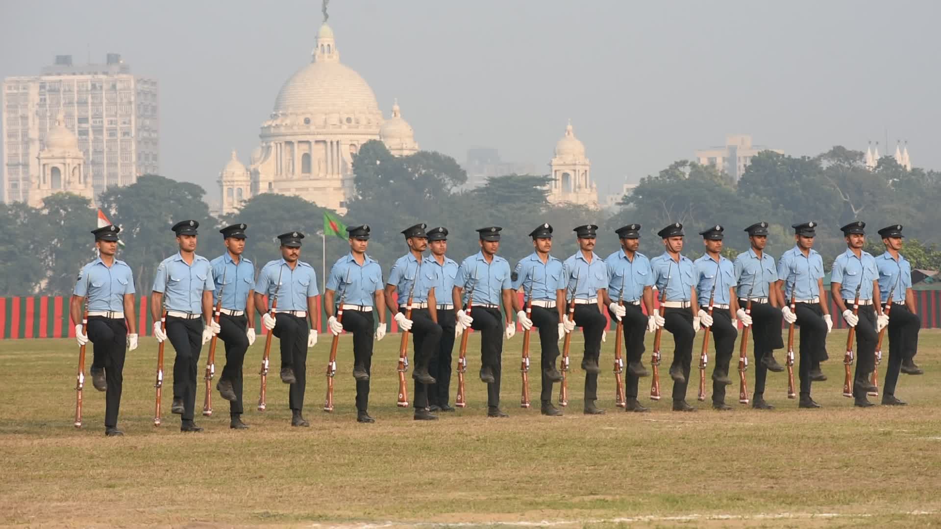 Indian armed forces practice ahead of Vijay Diwas celebration 2024. 