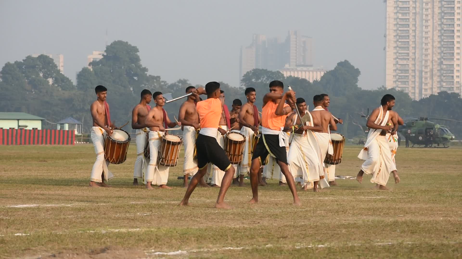 Indian armed forces practice ahead of Vijay Diwas celebration 2024. 