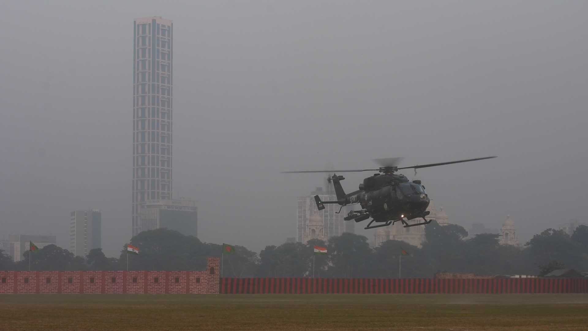 Indian armed forces practice ahead of Vijay Diwas celebration 2024. 