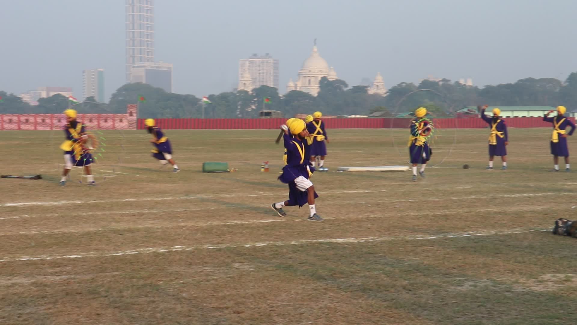 Indian armed forces practice ahead of Vijay Diwas celebration 2024. 