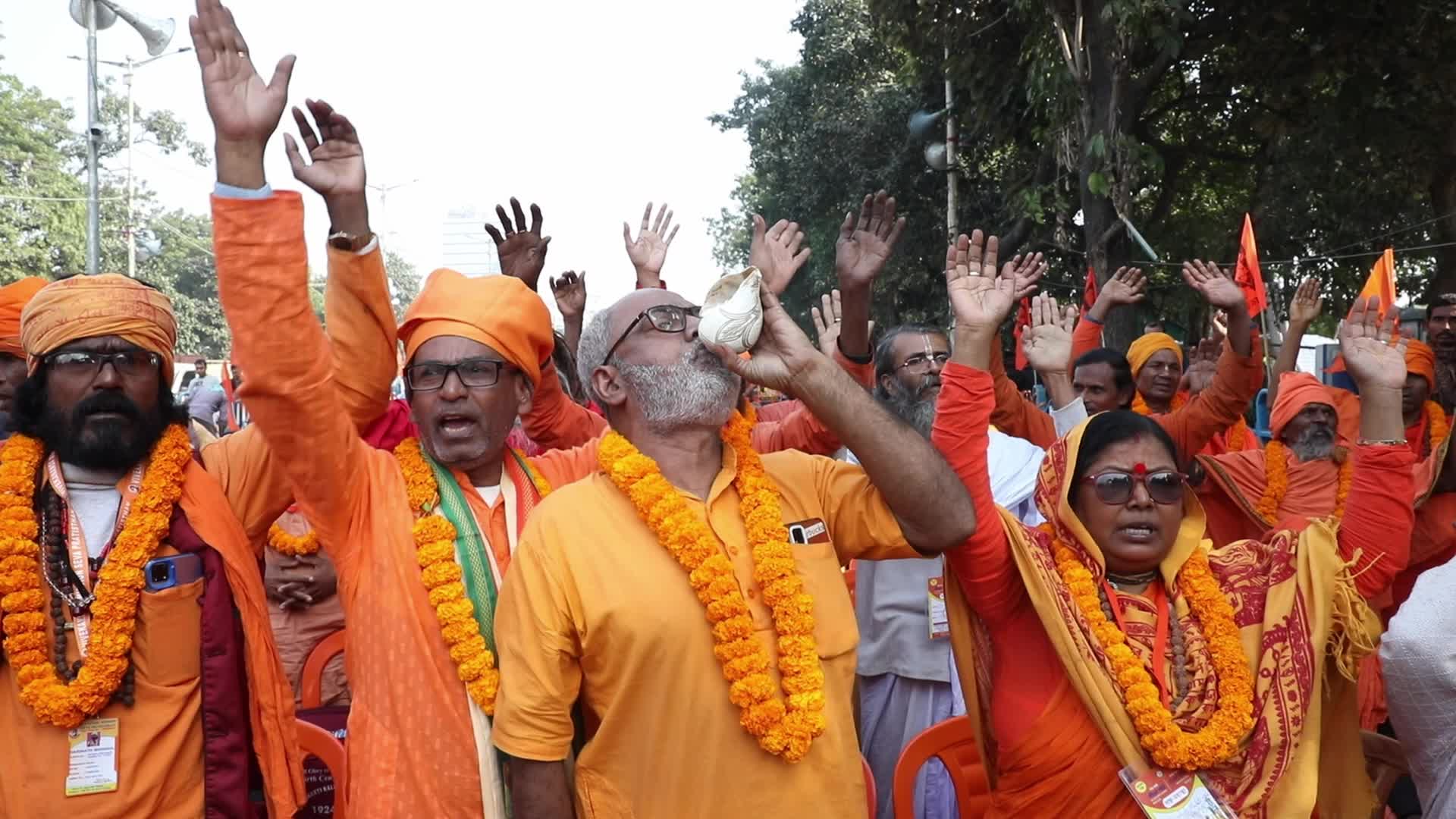 Bangladesh-Hindu Priest Arrest Protest