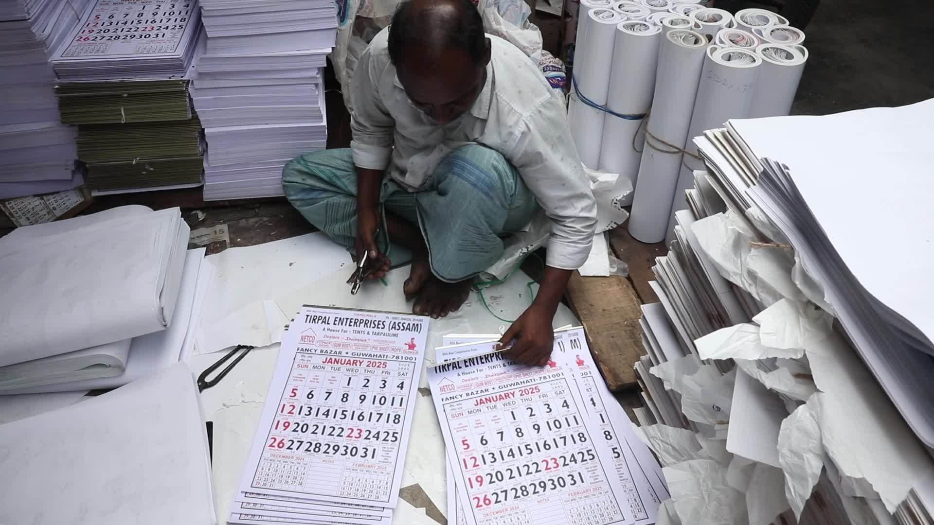 Calendar Making Ahead of New Year 2025