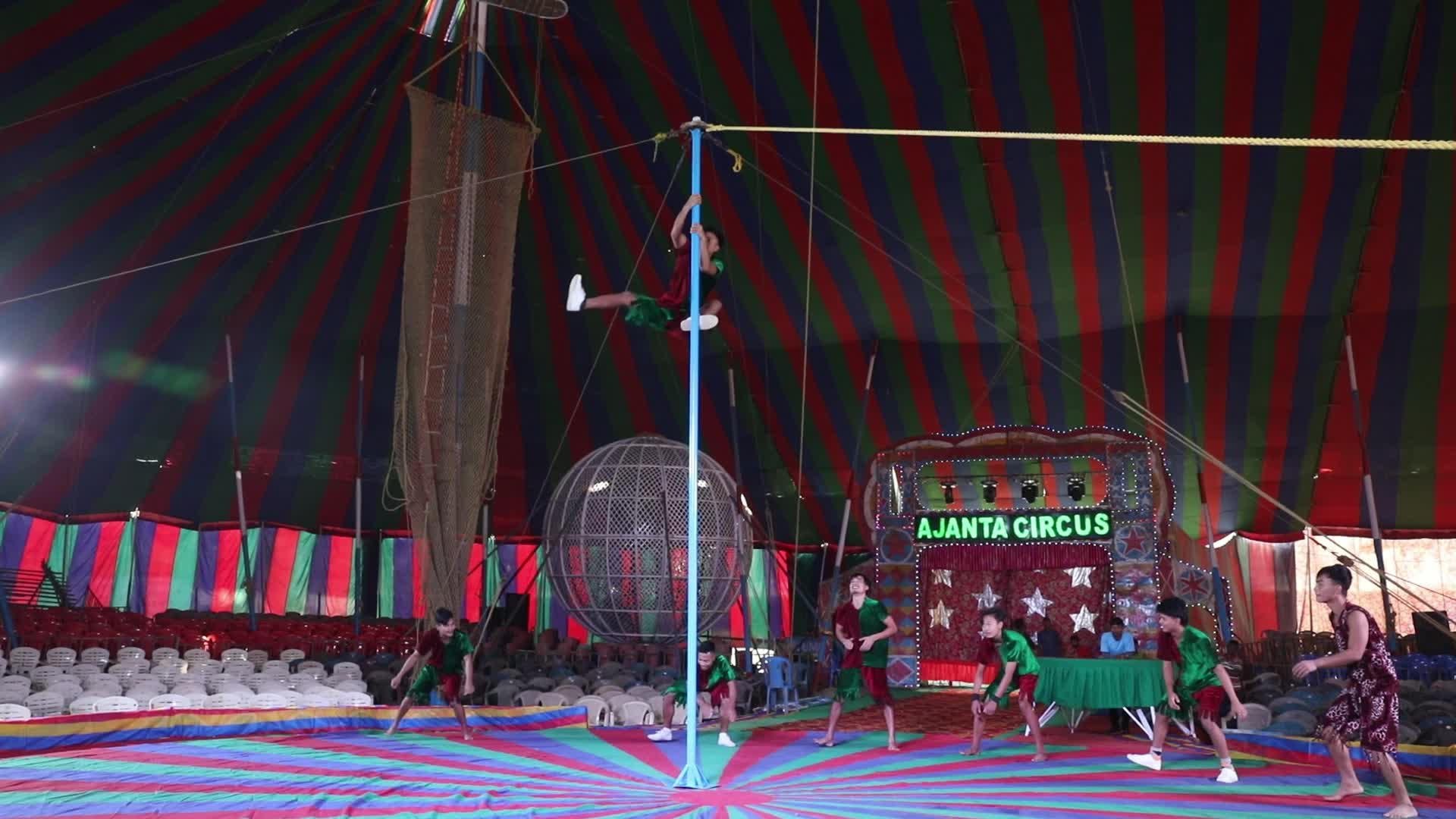 Circus Show In Kolkata, India 