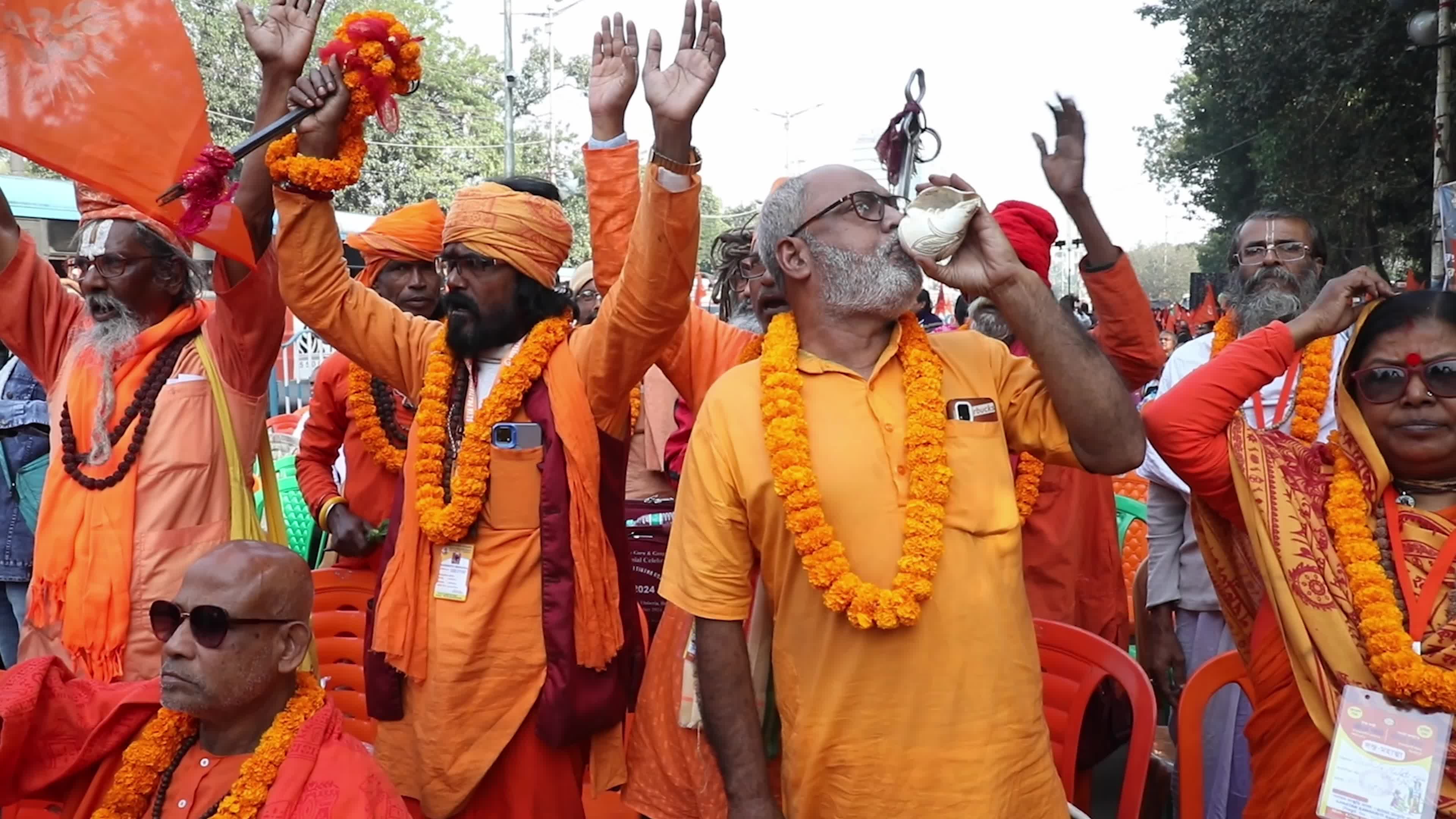Bangladesh-Hindu Priest Arrest Protest