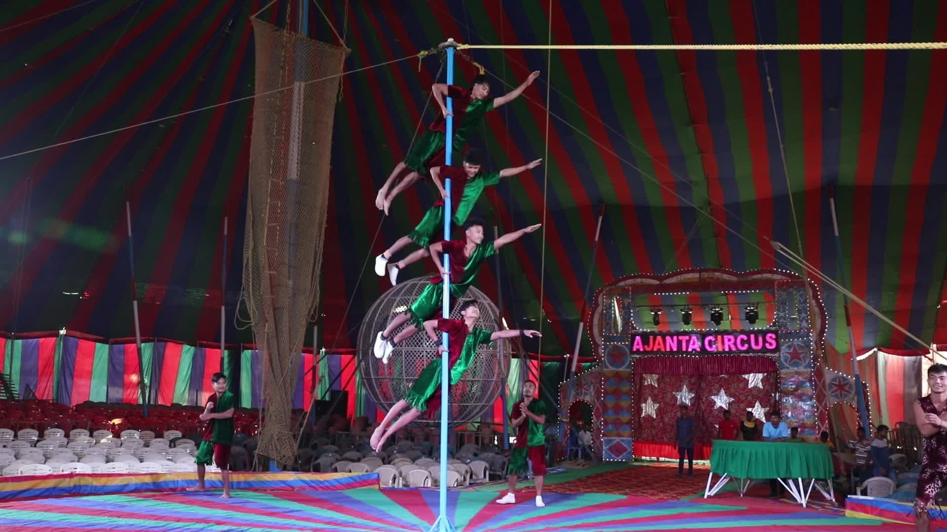 Circus Show In Kolkata, India 