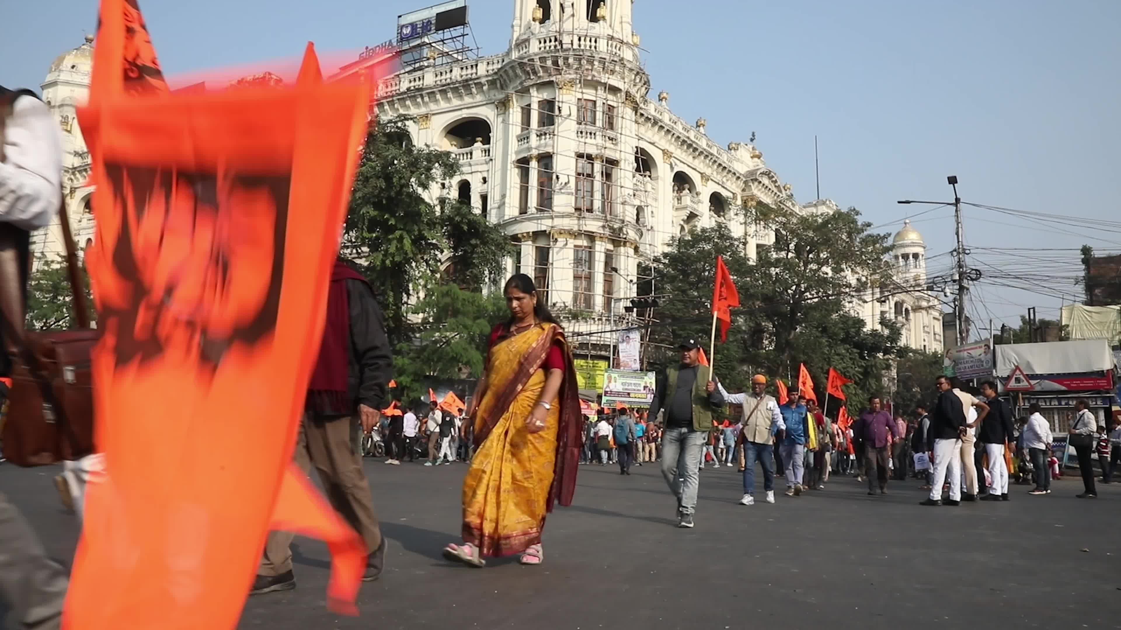 Bangladesh-Hindu Priest Arrest Protest