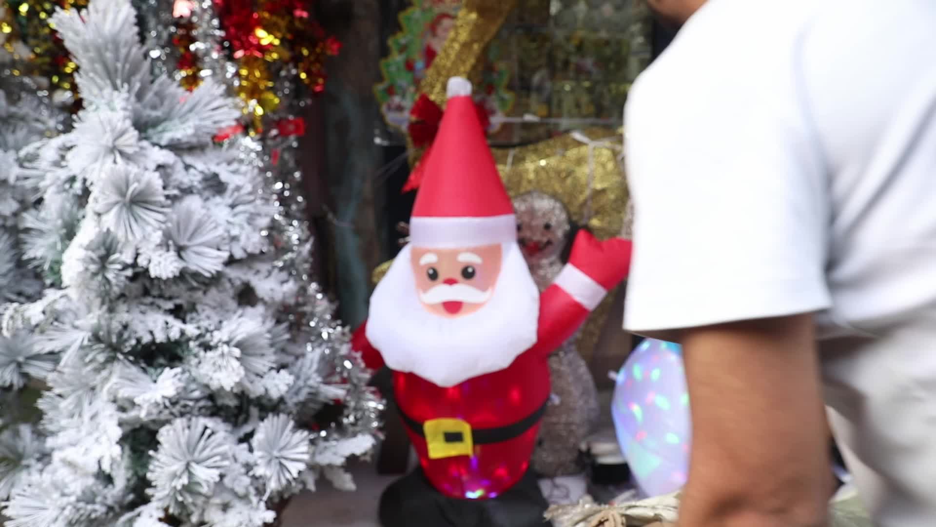 People attend the Christmas Market In Kolkata
