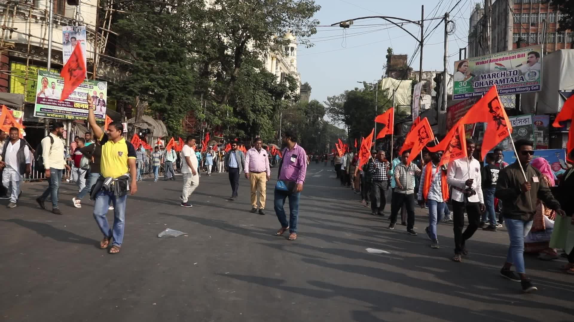 Bangladesh-Hindu Priest Arrest Protest