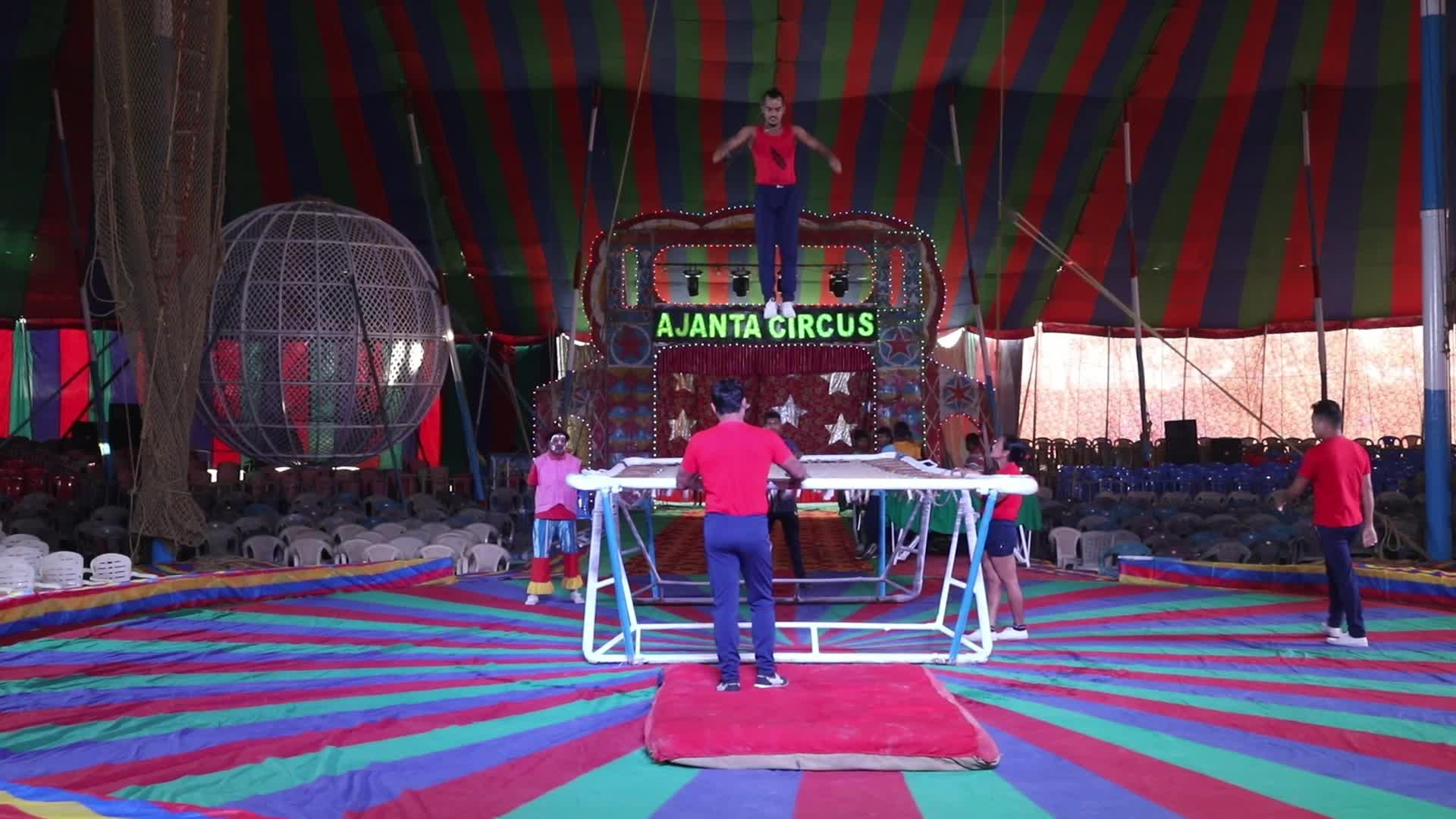 Circus Show In Kolkata, India 