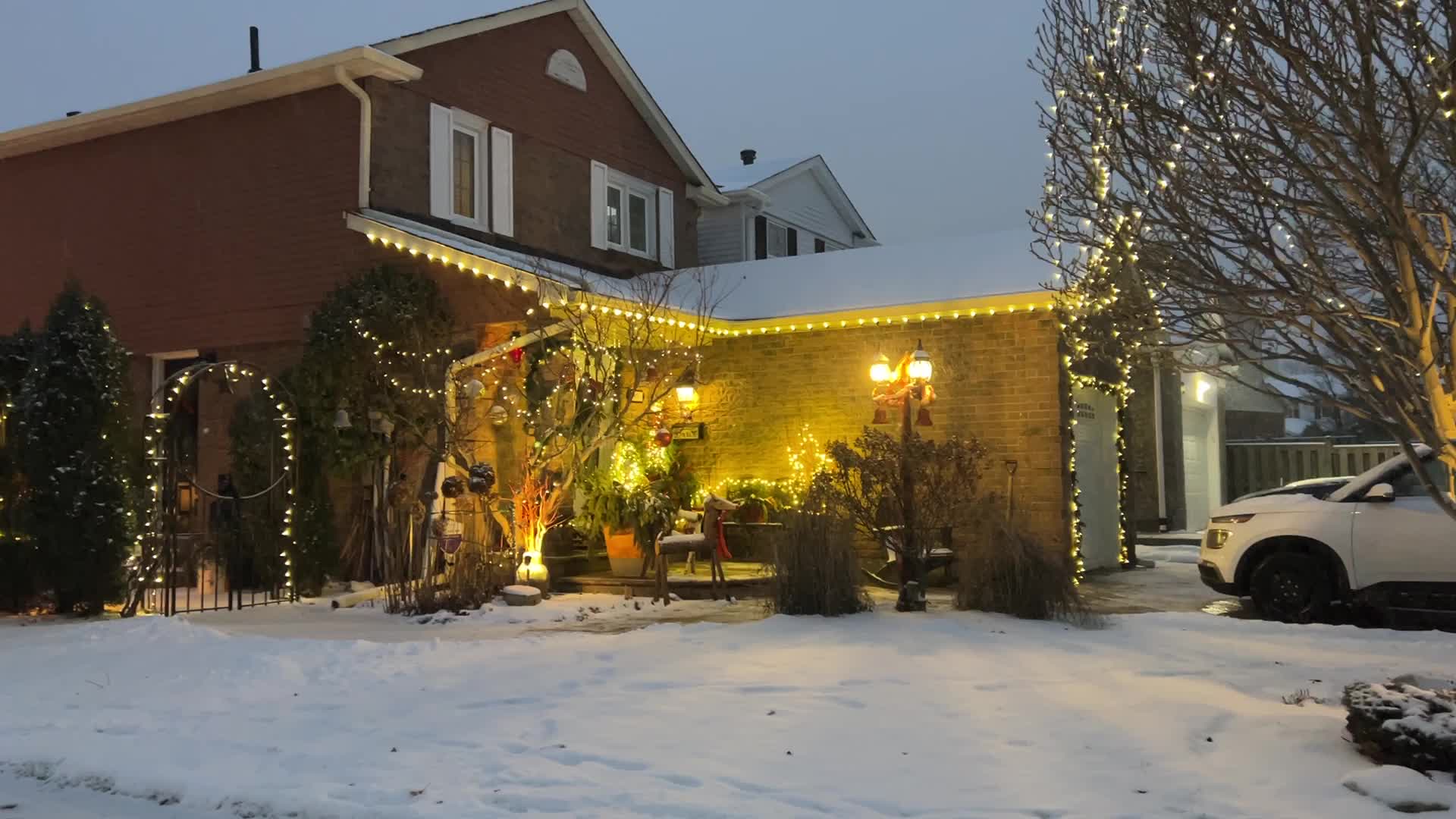 Winter snowstorm in Toronto, Canada