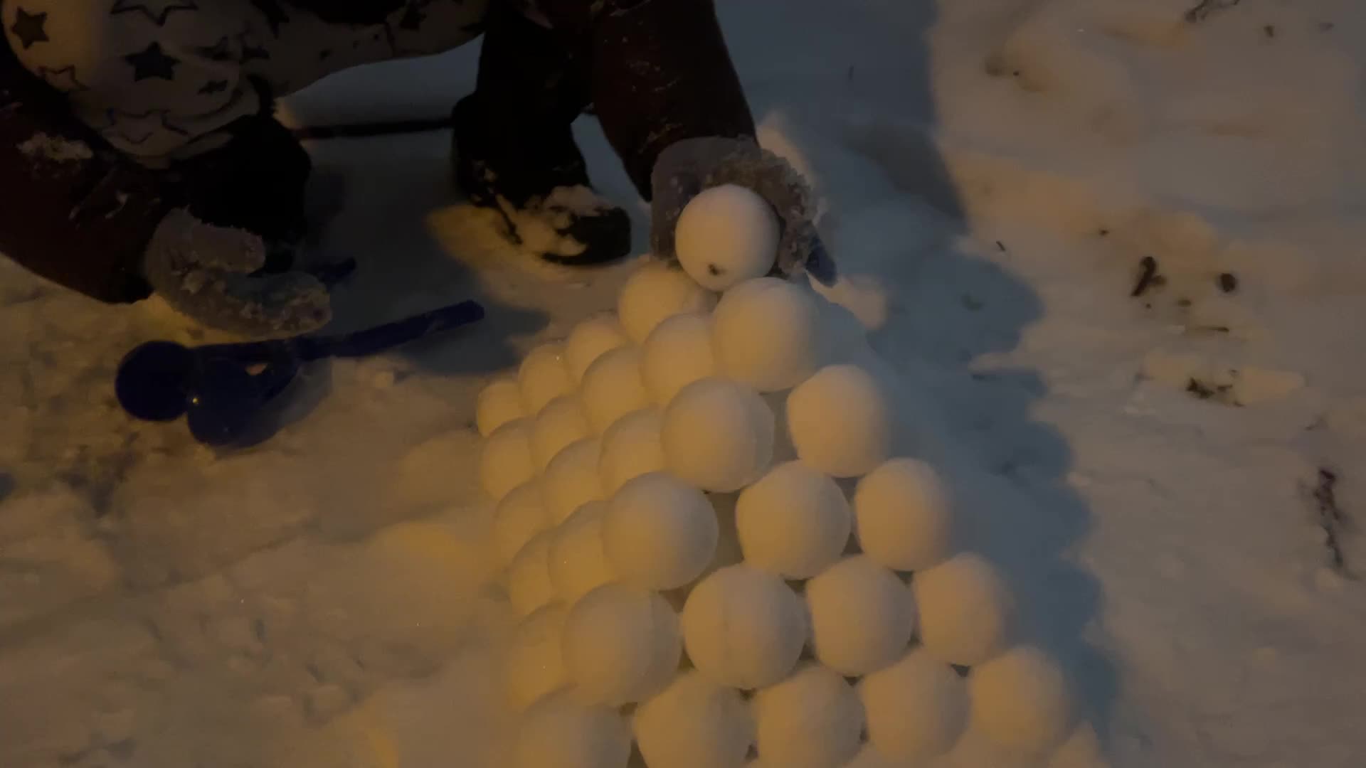 Winter snowstorm in Toronto, Canada
