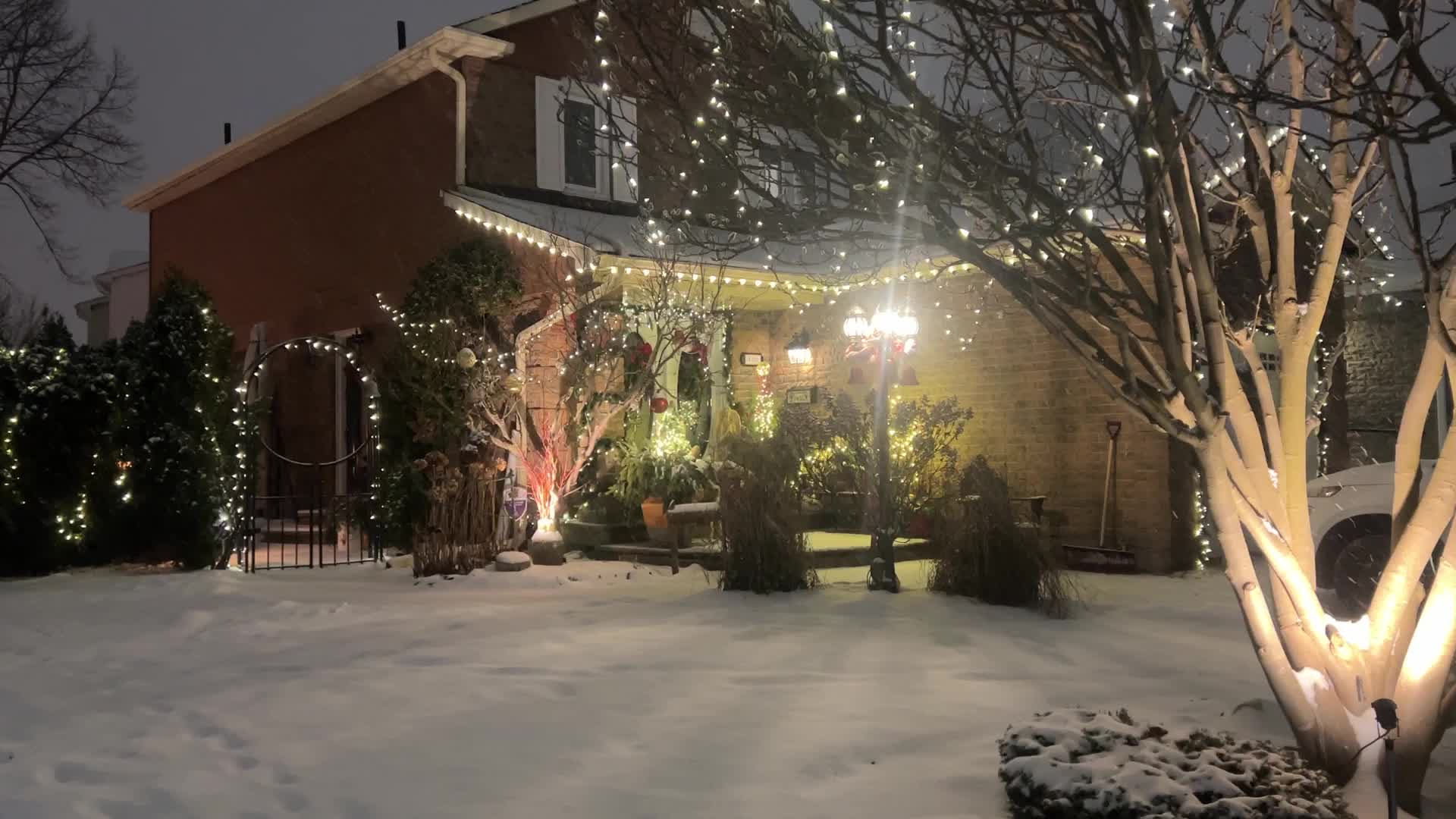 Winter snowstorm in Toronto, Canada