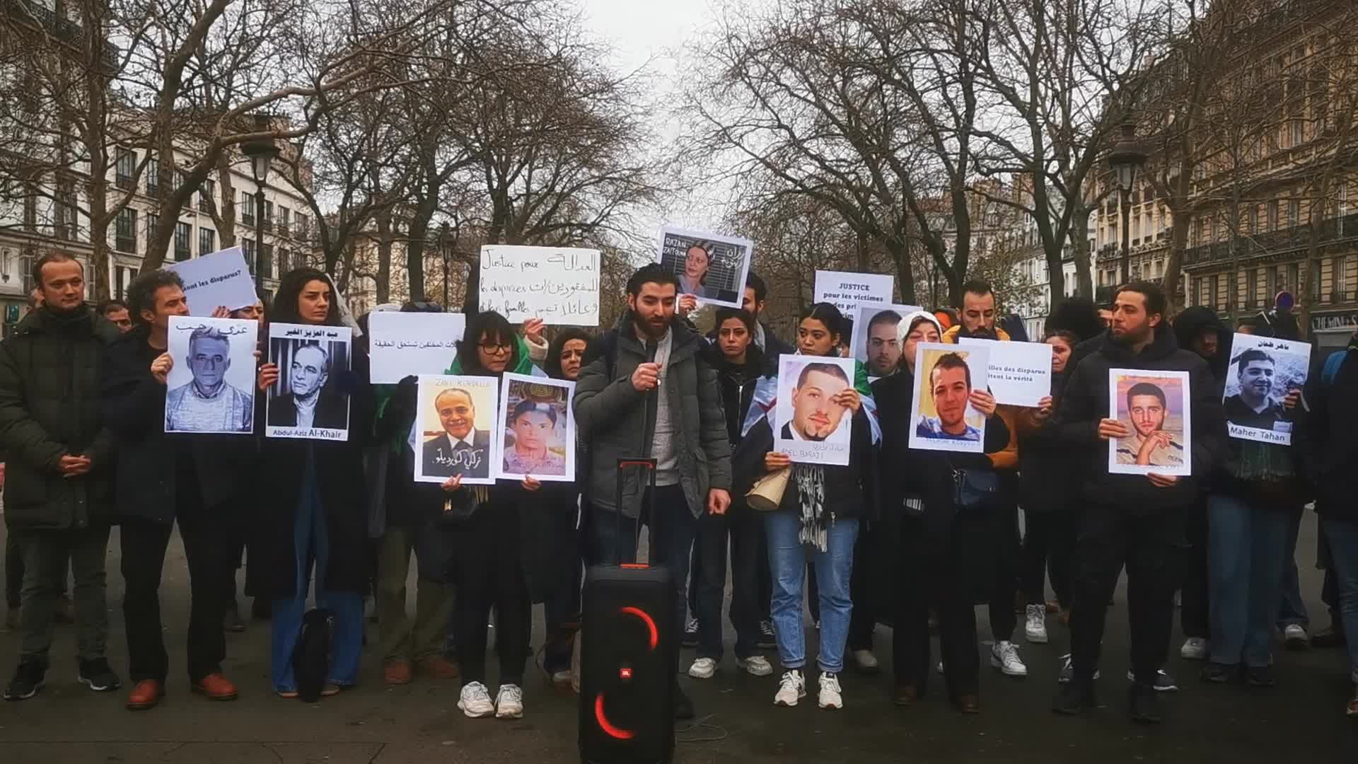 Members from the Syrian community gathered in support with the victims of Bashar al-Assad's prisons