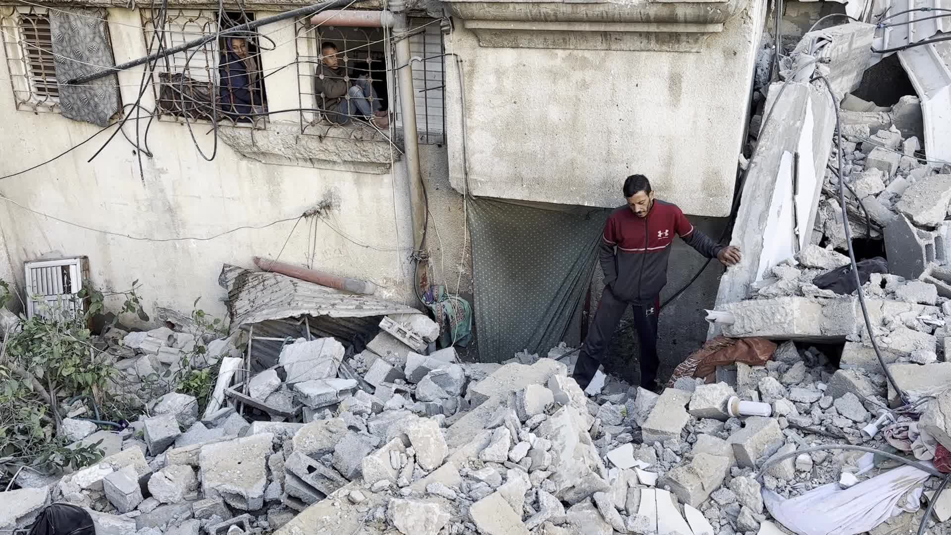 Aftermath of Israeli Airstrike In Gaza, Palestine